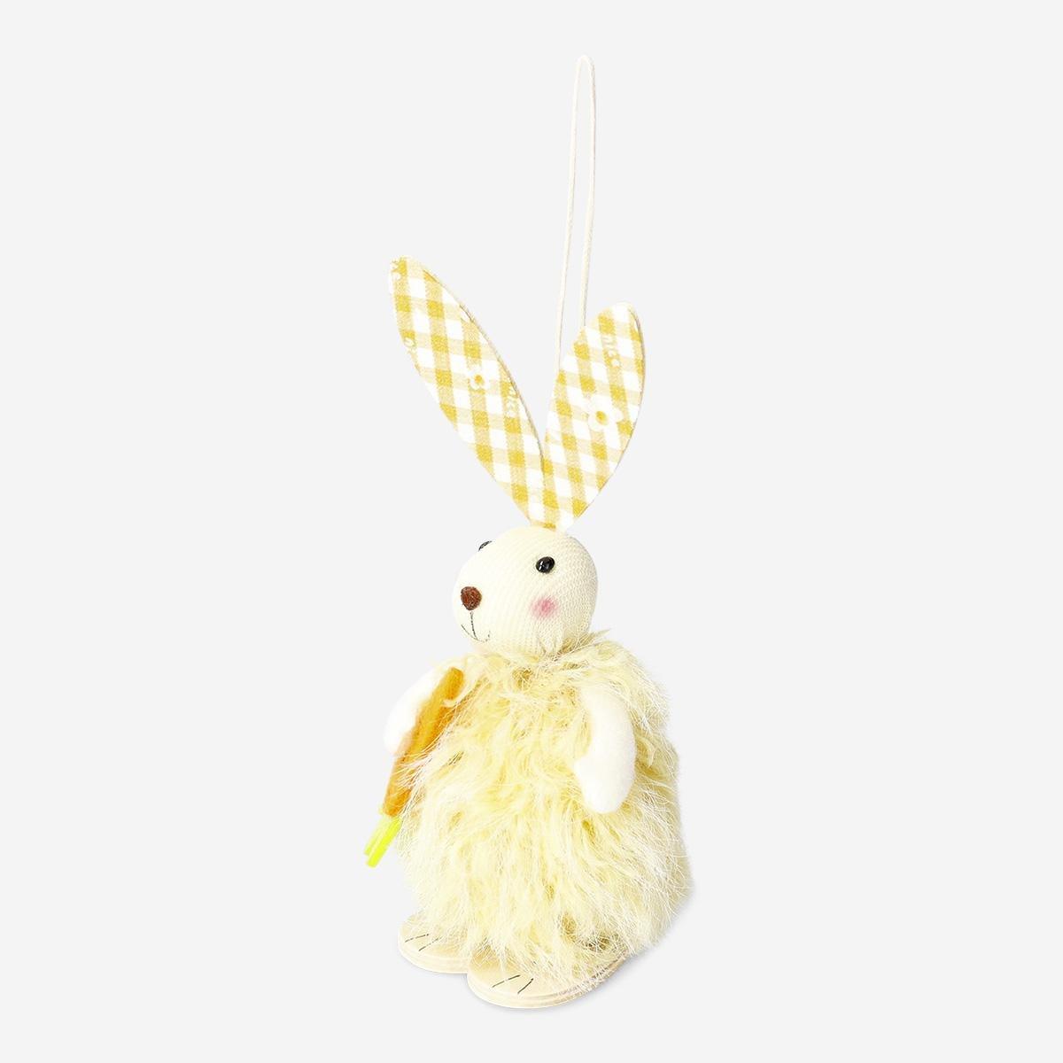Yellow Decorative Rabbit With Carrot