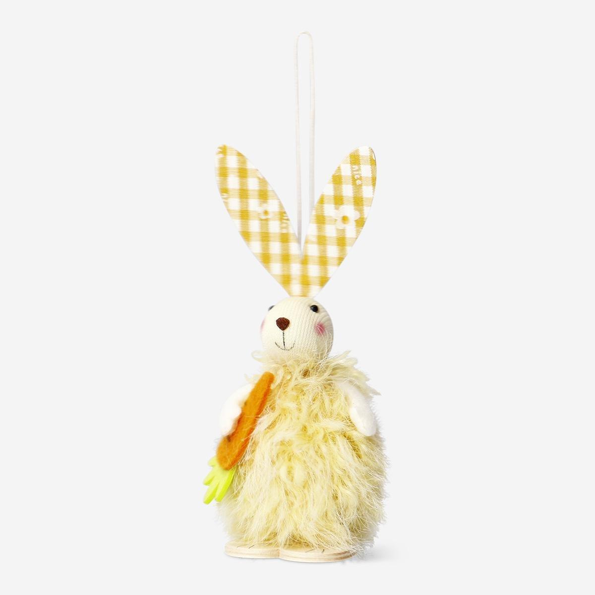 Yellow Decorative Rabbit With Carrot