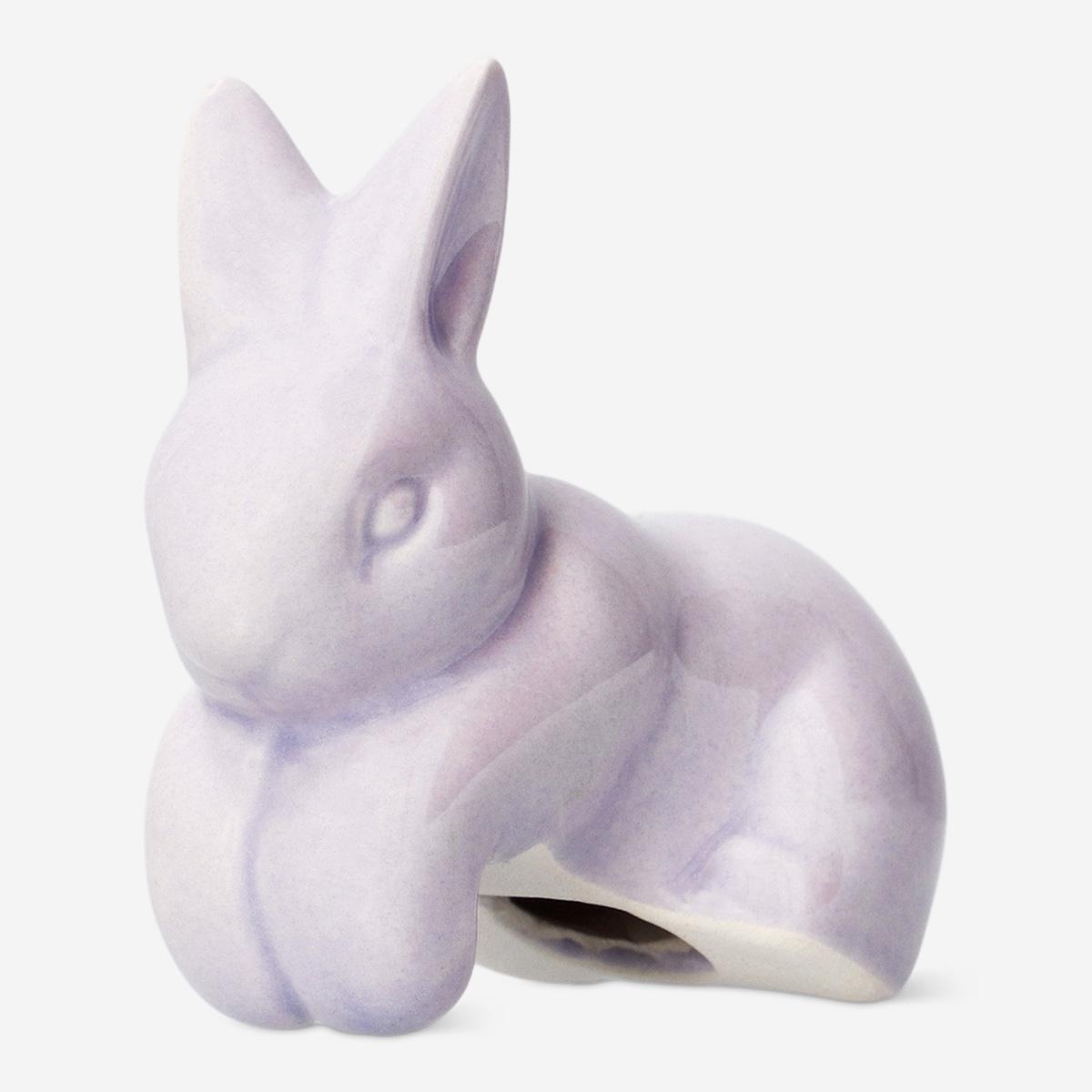 Brown Bunny Shaped Pot Decoration