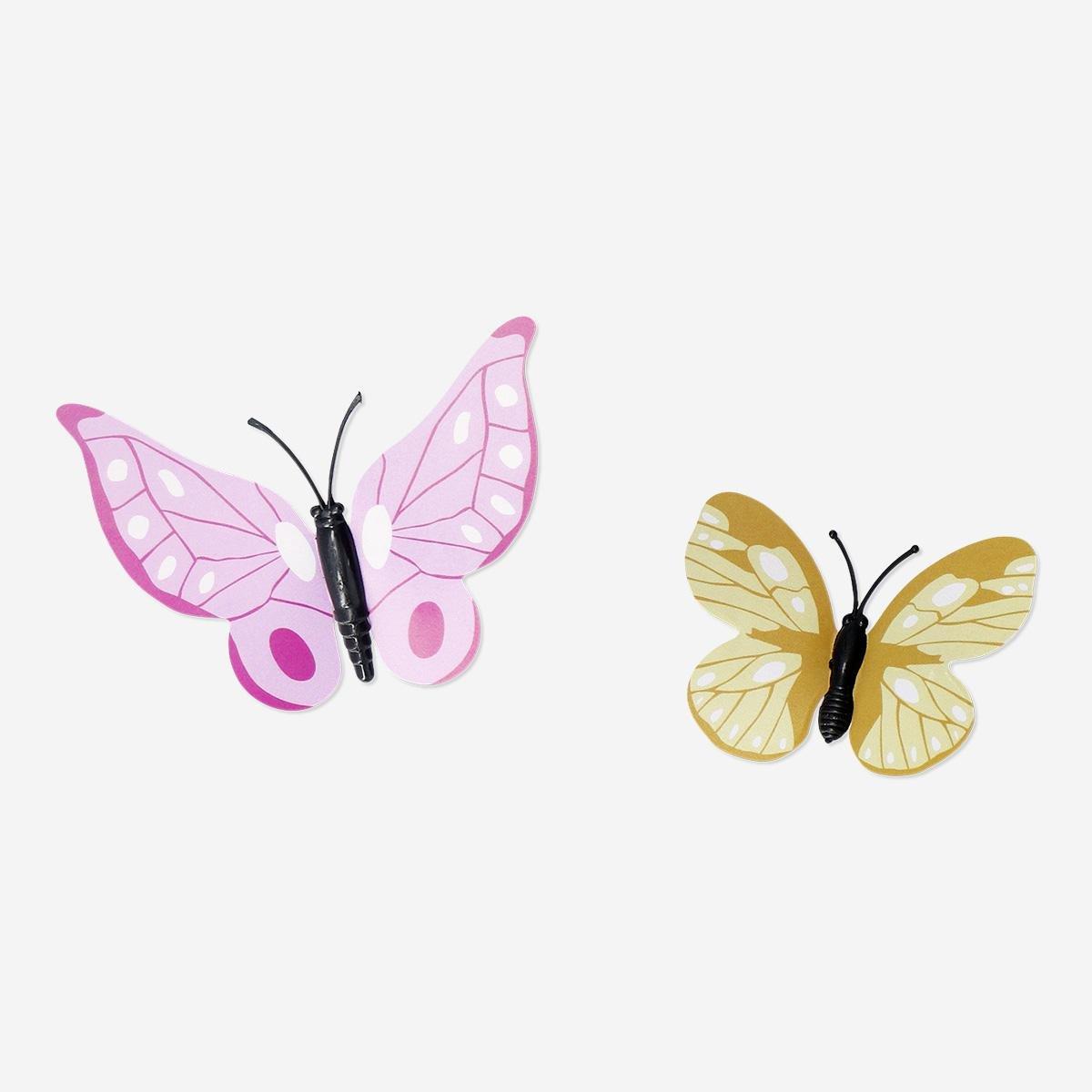 Pink Decorative Butterflies - 2 Pcs