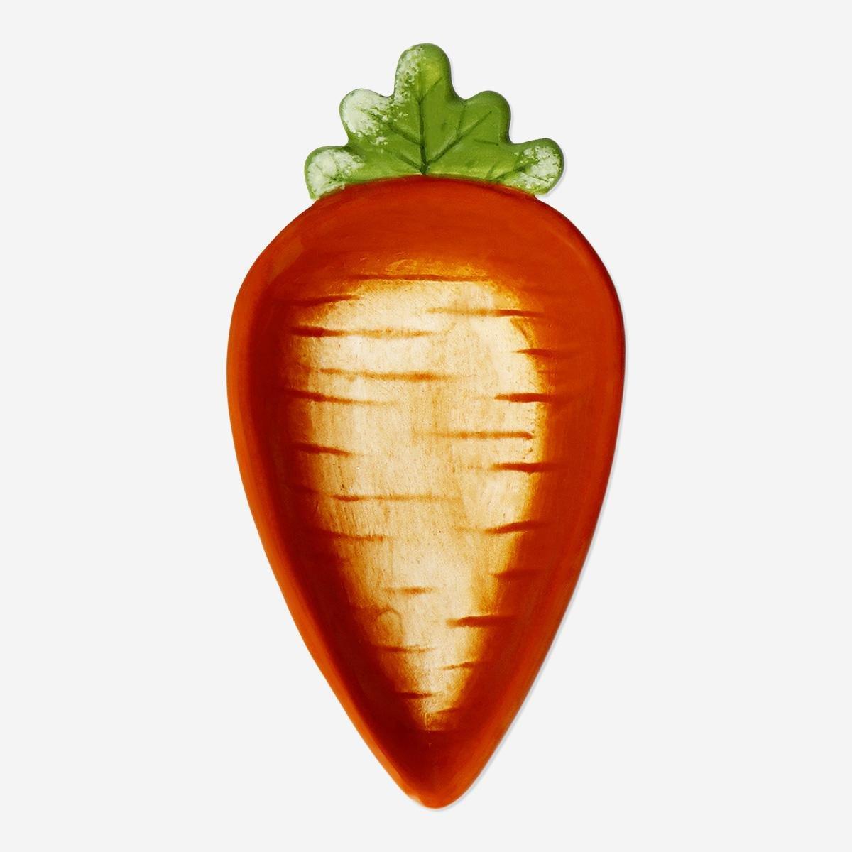 Orange Carrot Shaped Serving Dish - Small