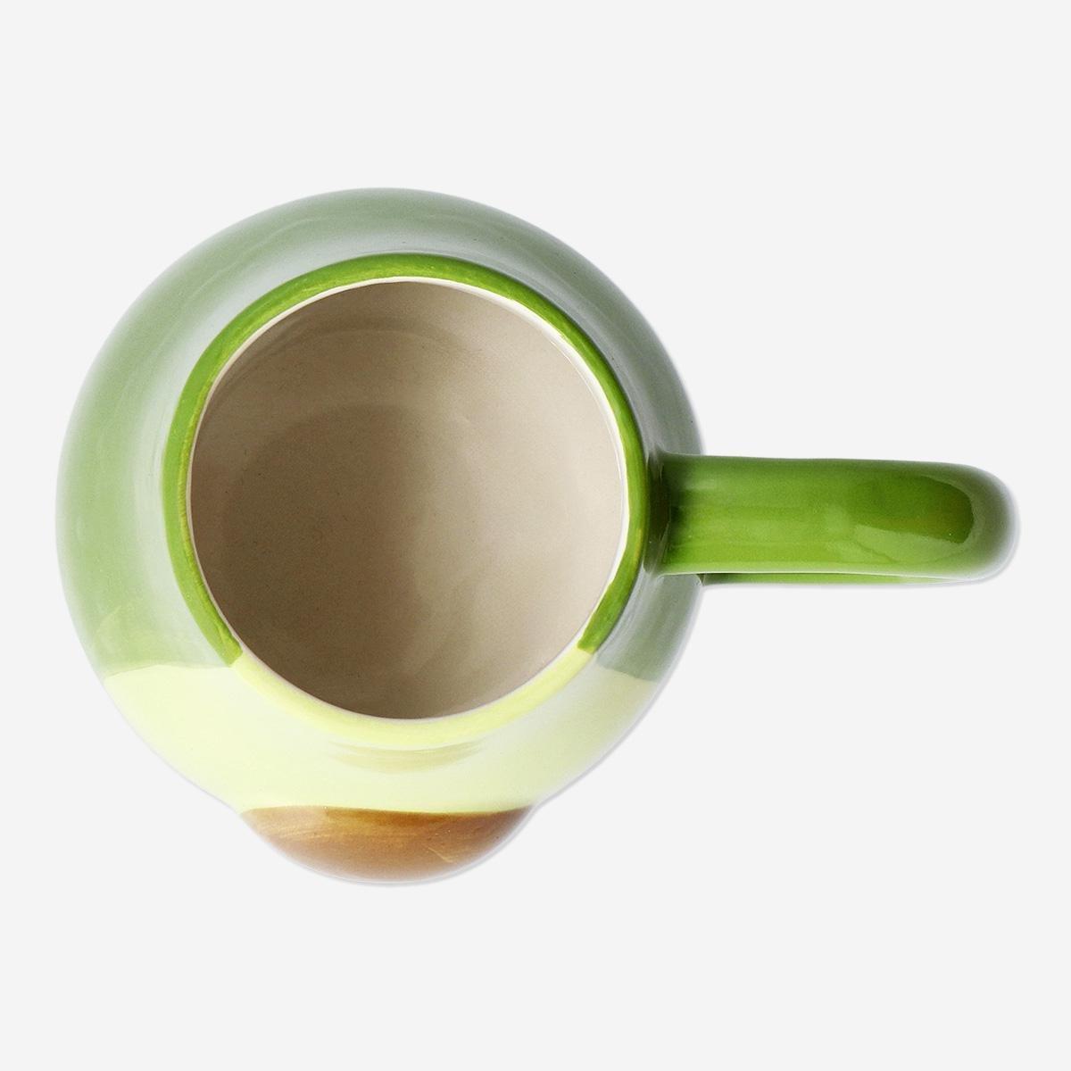 Multicolour Avocado Shaped Mug - 350 Ml