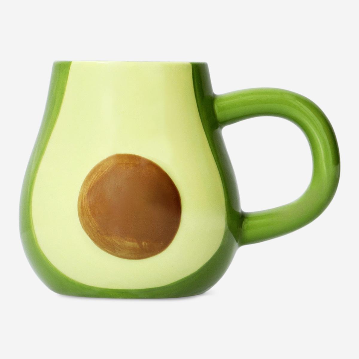 Multicolour Avocado Shaped Mug - 350 Ml
