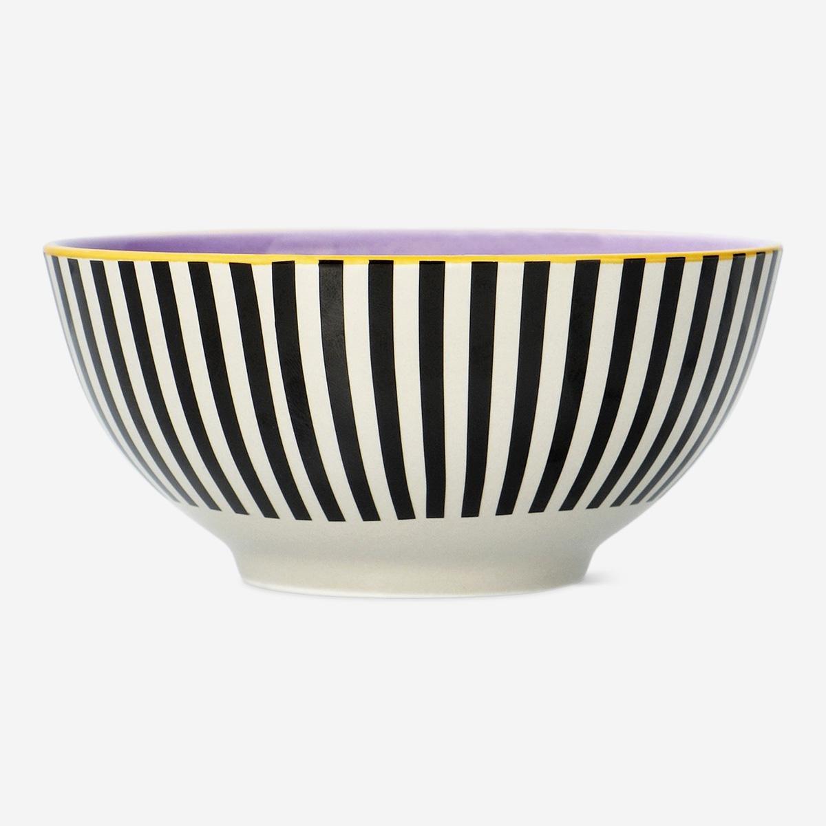 Multicolour Bowl With Stripes