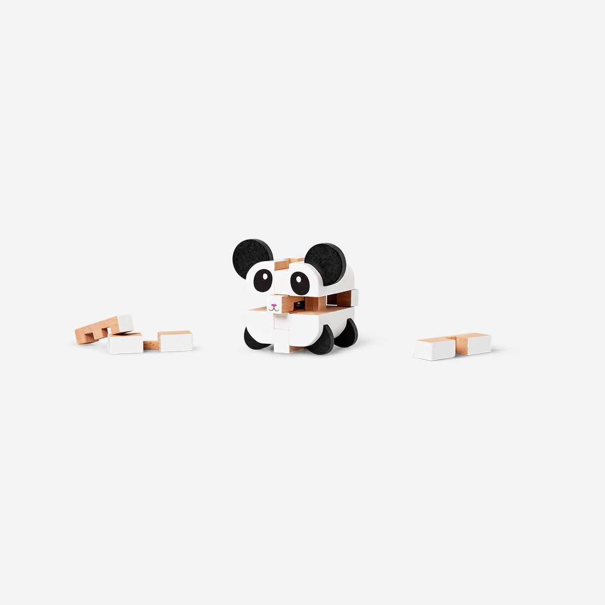 Multicolour Wooden Panda Iq Game
