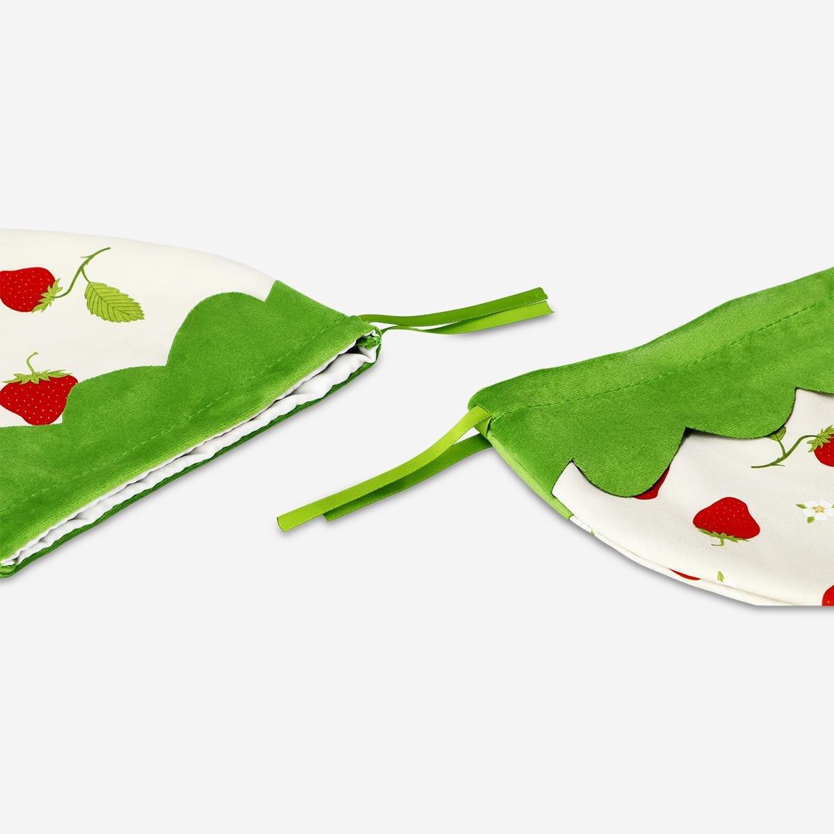 Multicolour Strawberry Shaped Gift Bags - 2 Pcs