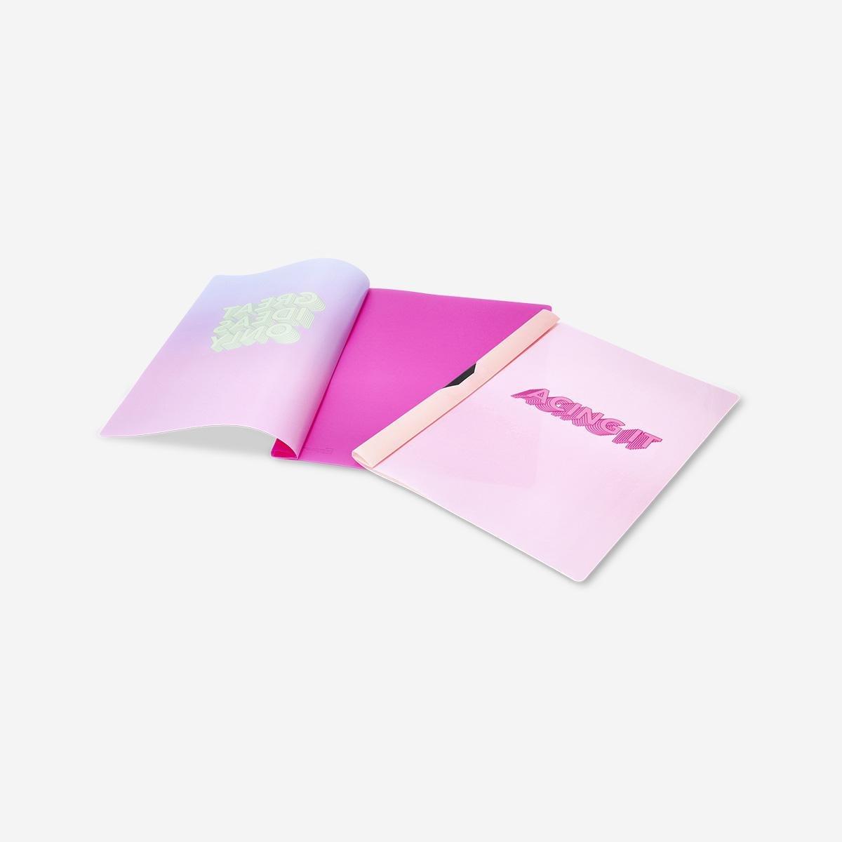 Pink Document Folders - 2 Pcs