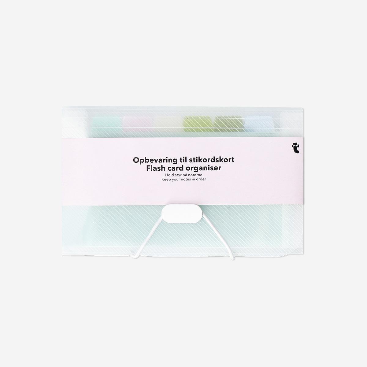 Multicolour Flash Card Organiser