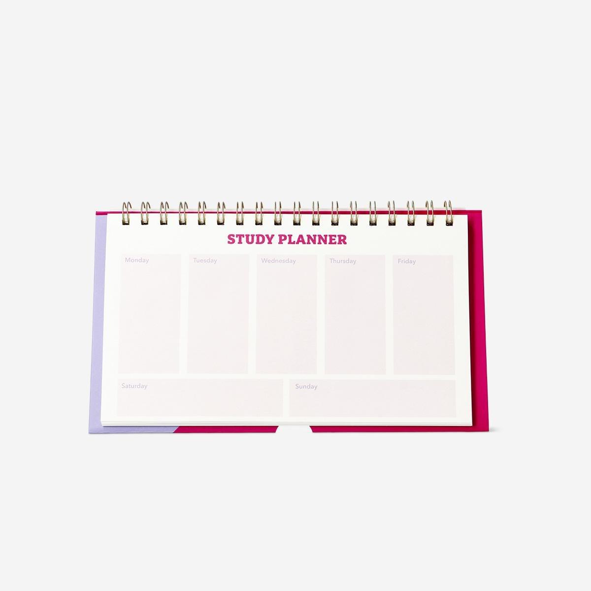 Multicolour Study Planner For Desk