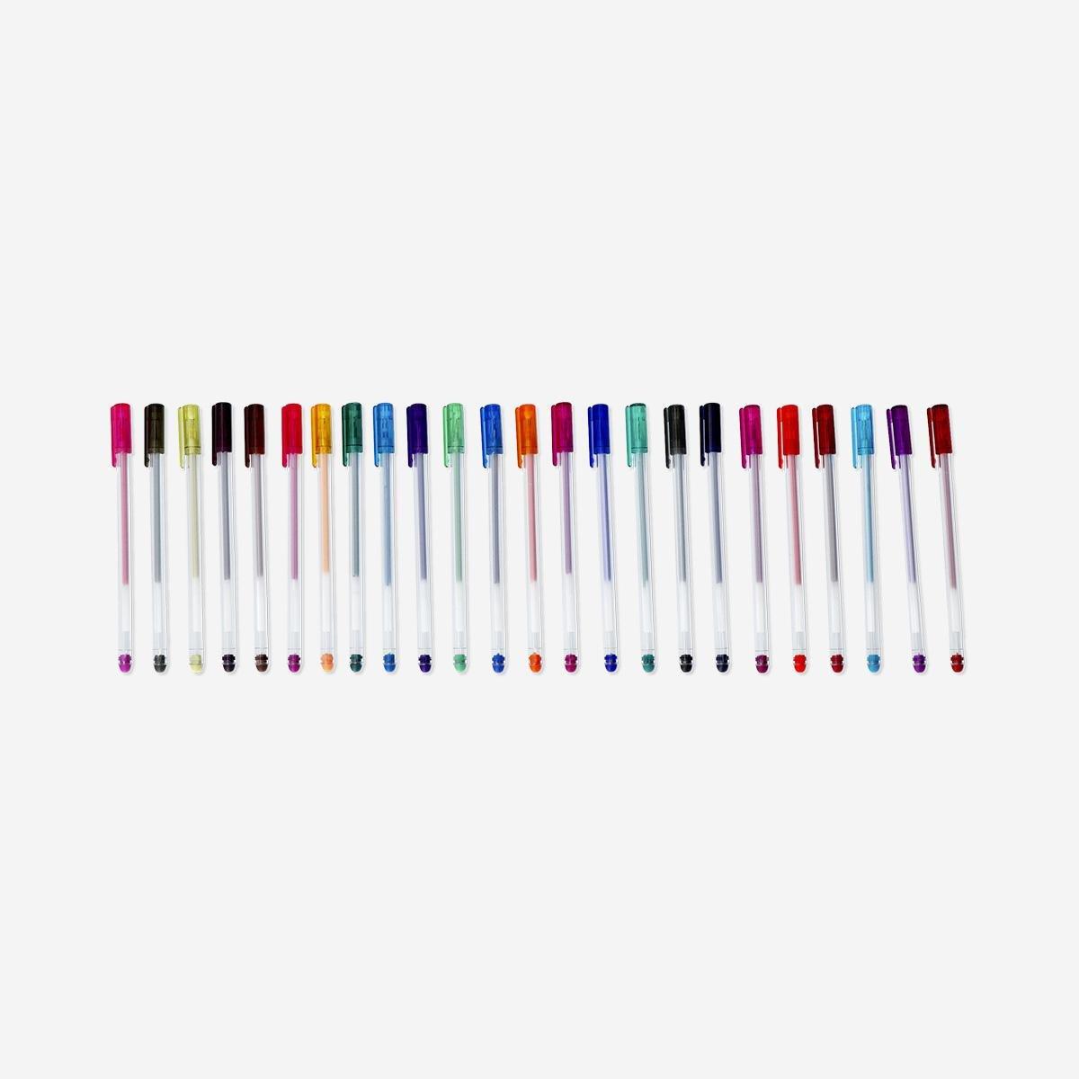 Multicolour Erasable Gen Ink Pens - 24 Pcs