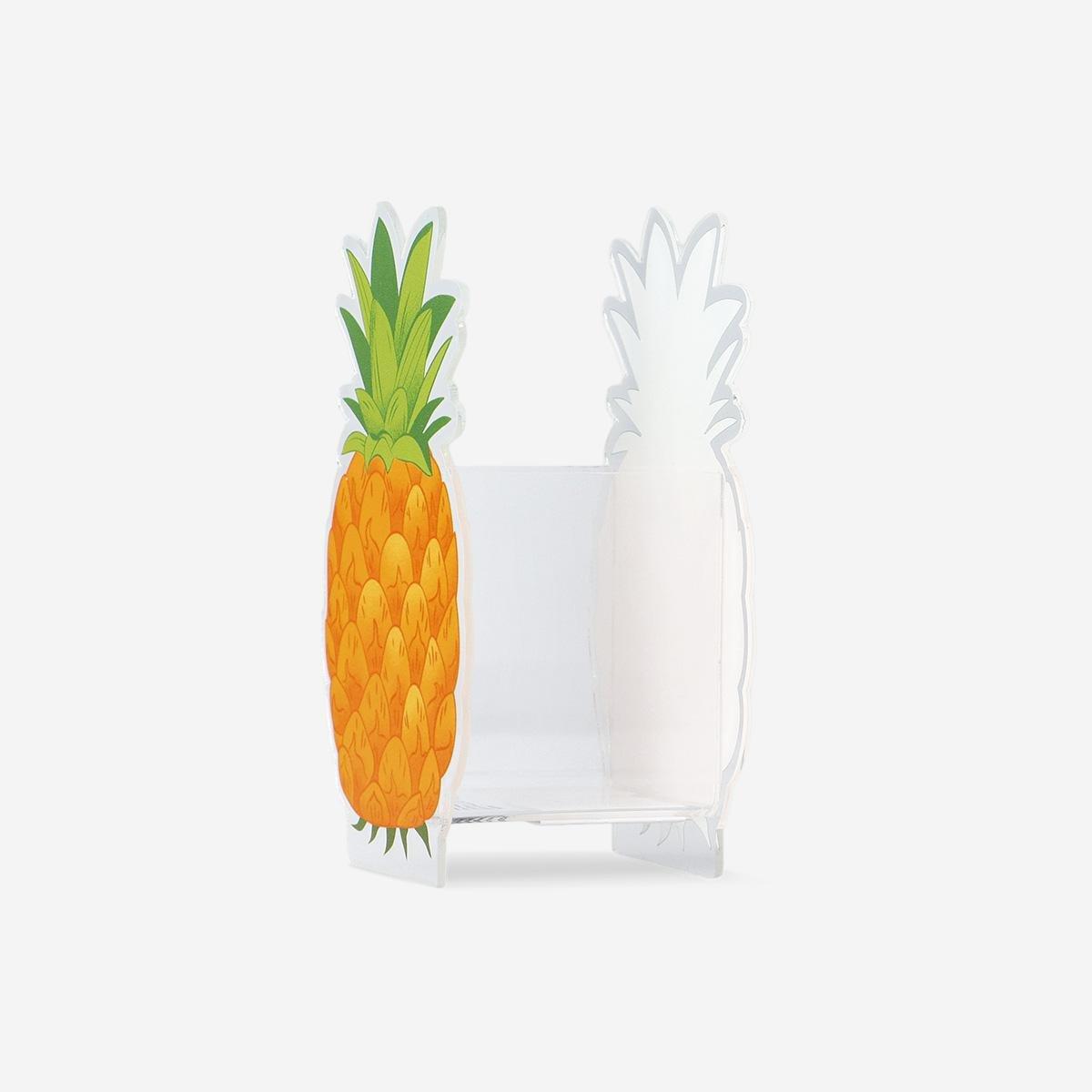 Multicolour Pineapple Shaped Pencil Holder