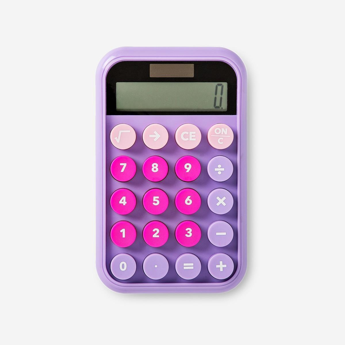 Multicolour Solar Powered Calculator