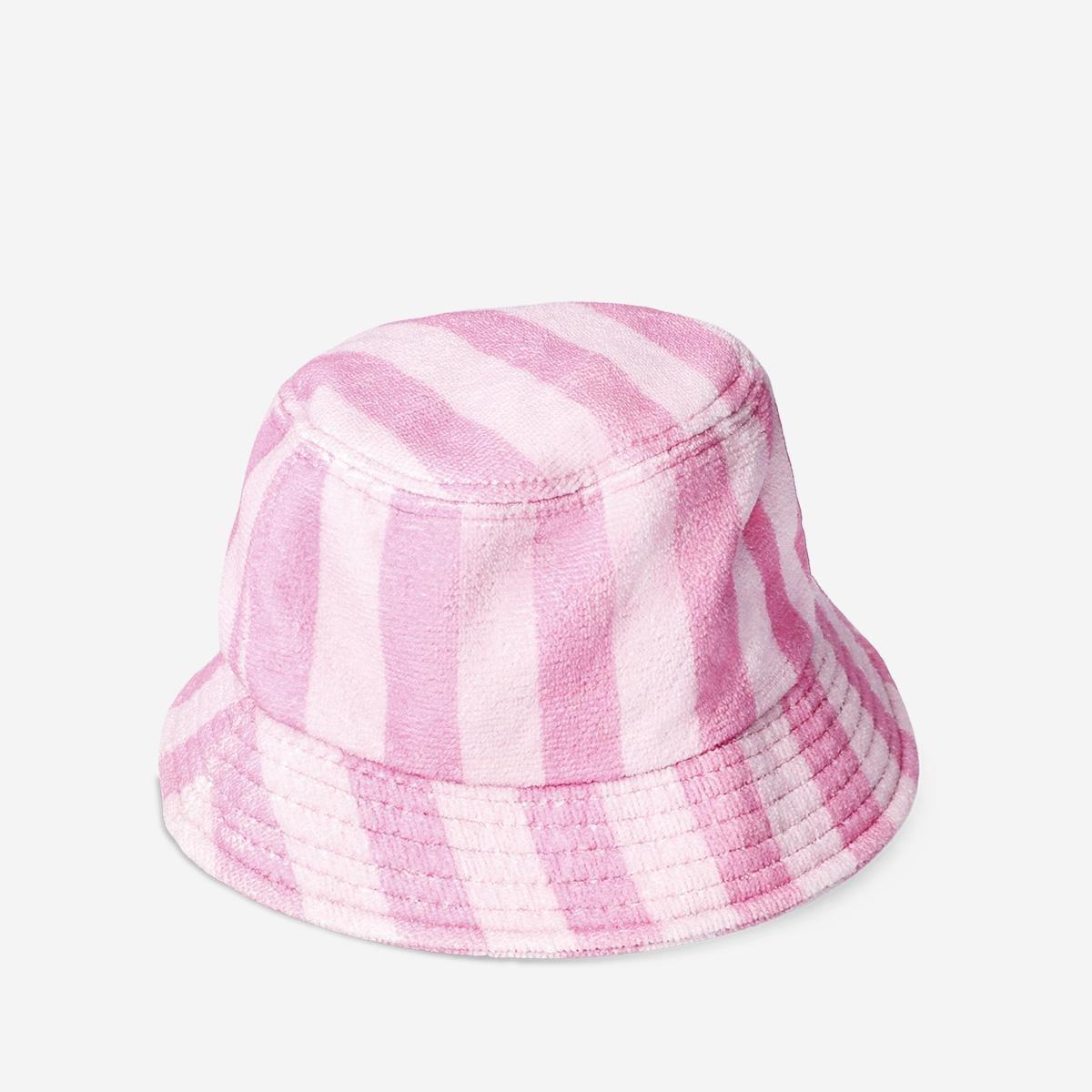 Pink Frotte Bucket Hat - One Size