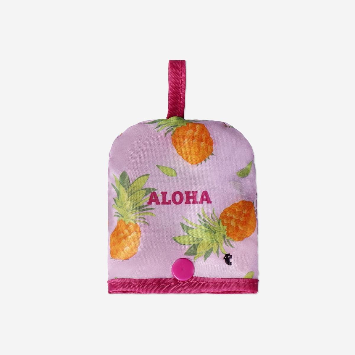 Multicolour Pineapple Print Foldable Fan