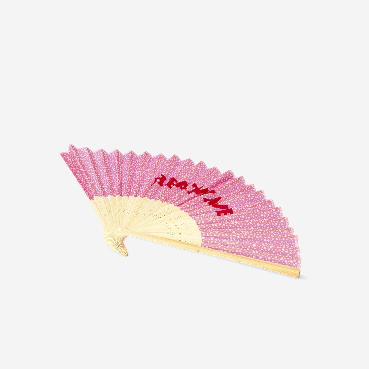 Pink Foldable Fan