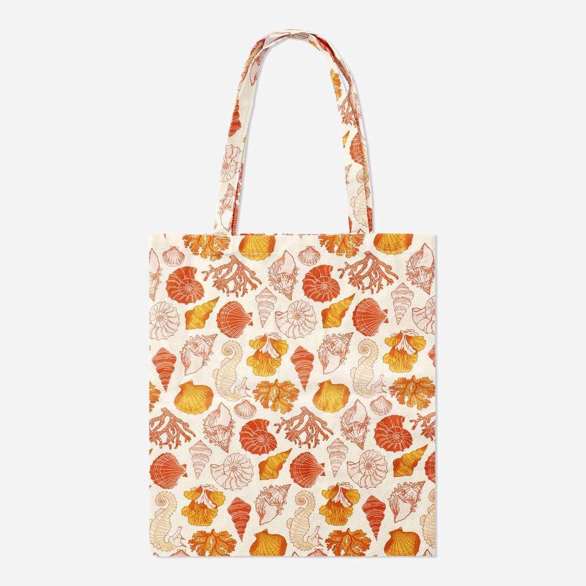 Pink Seashell Tote Bag