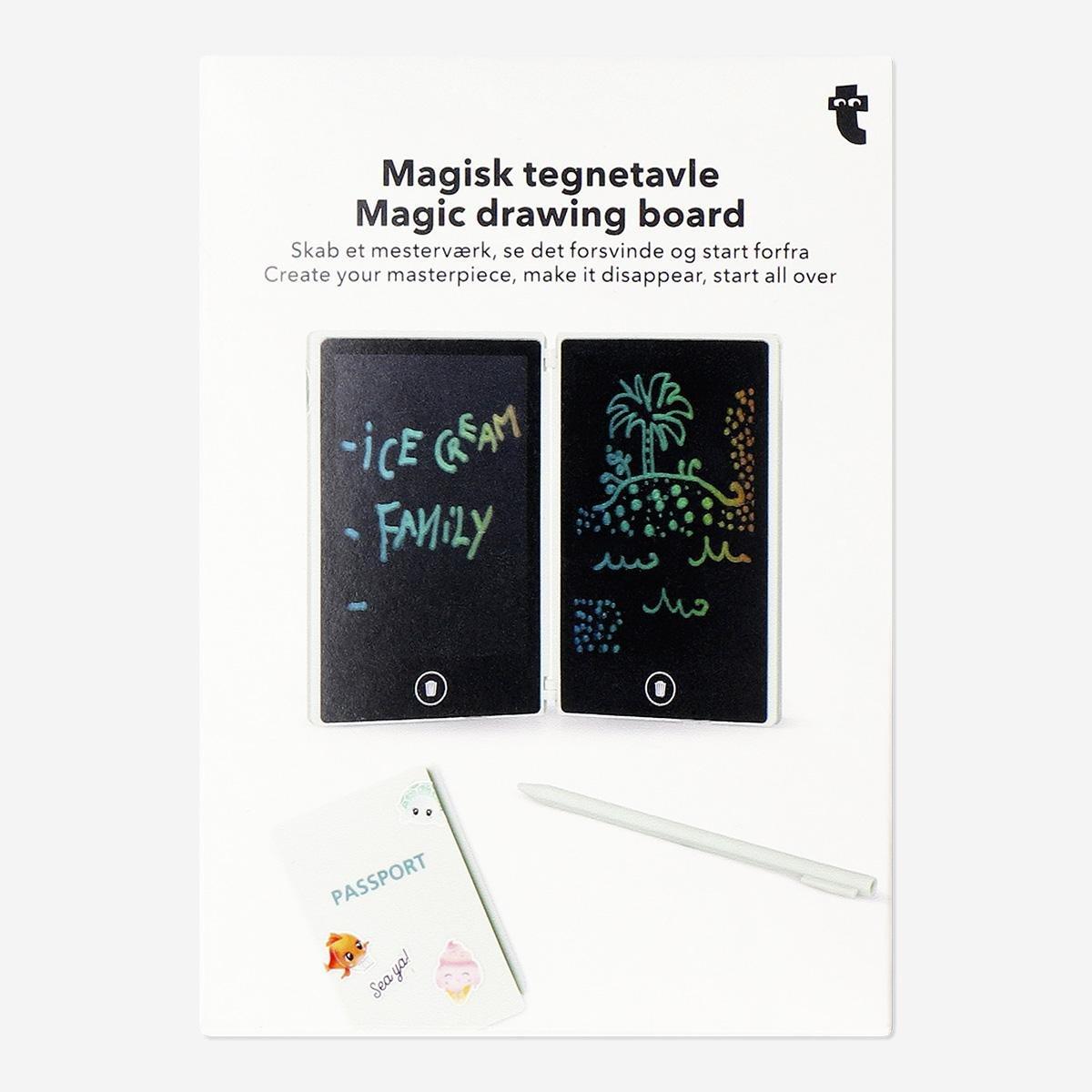 Multicolour Passport Shaped Magic Drawing Board