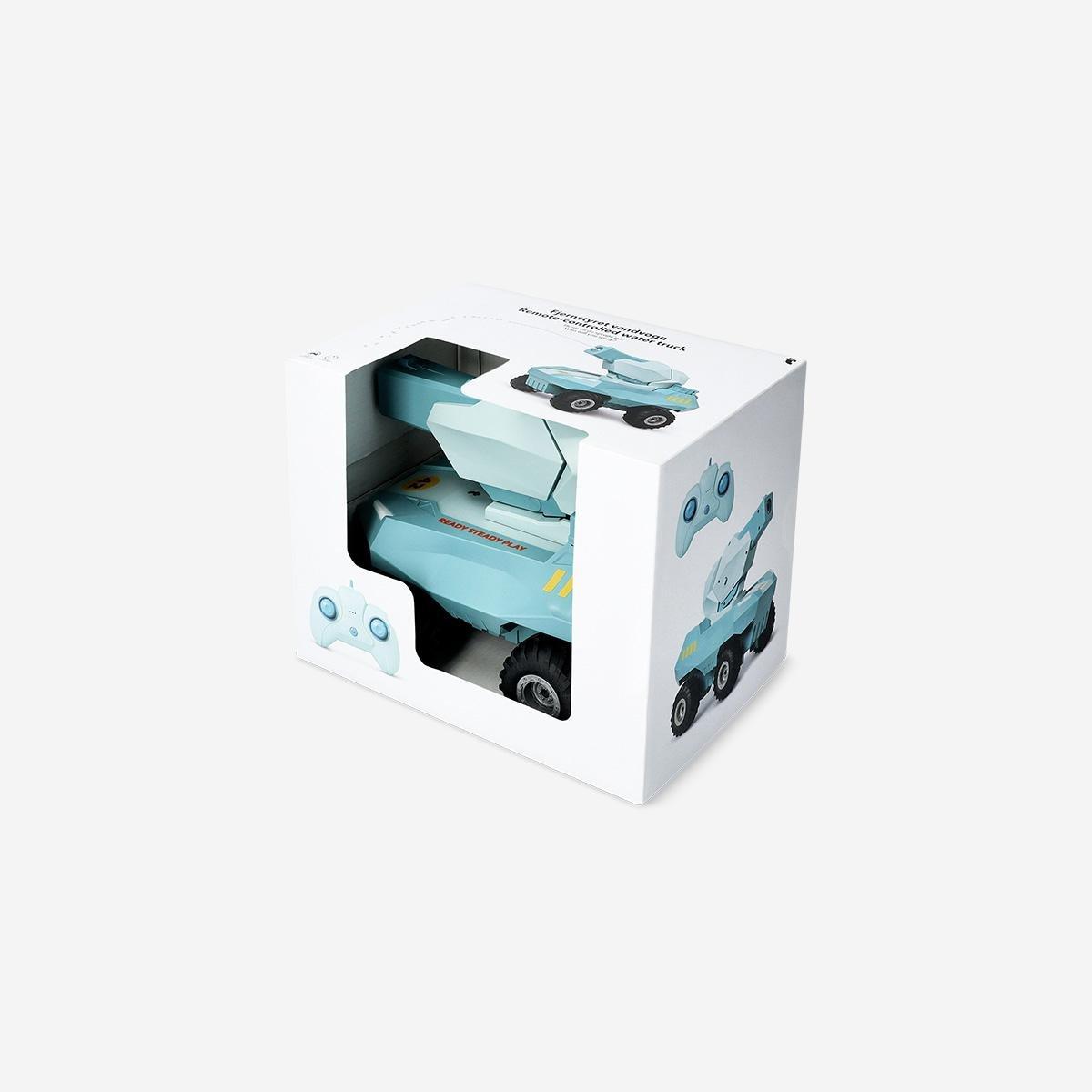 Blue Remote Controlled Water Blaster Truck