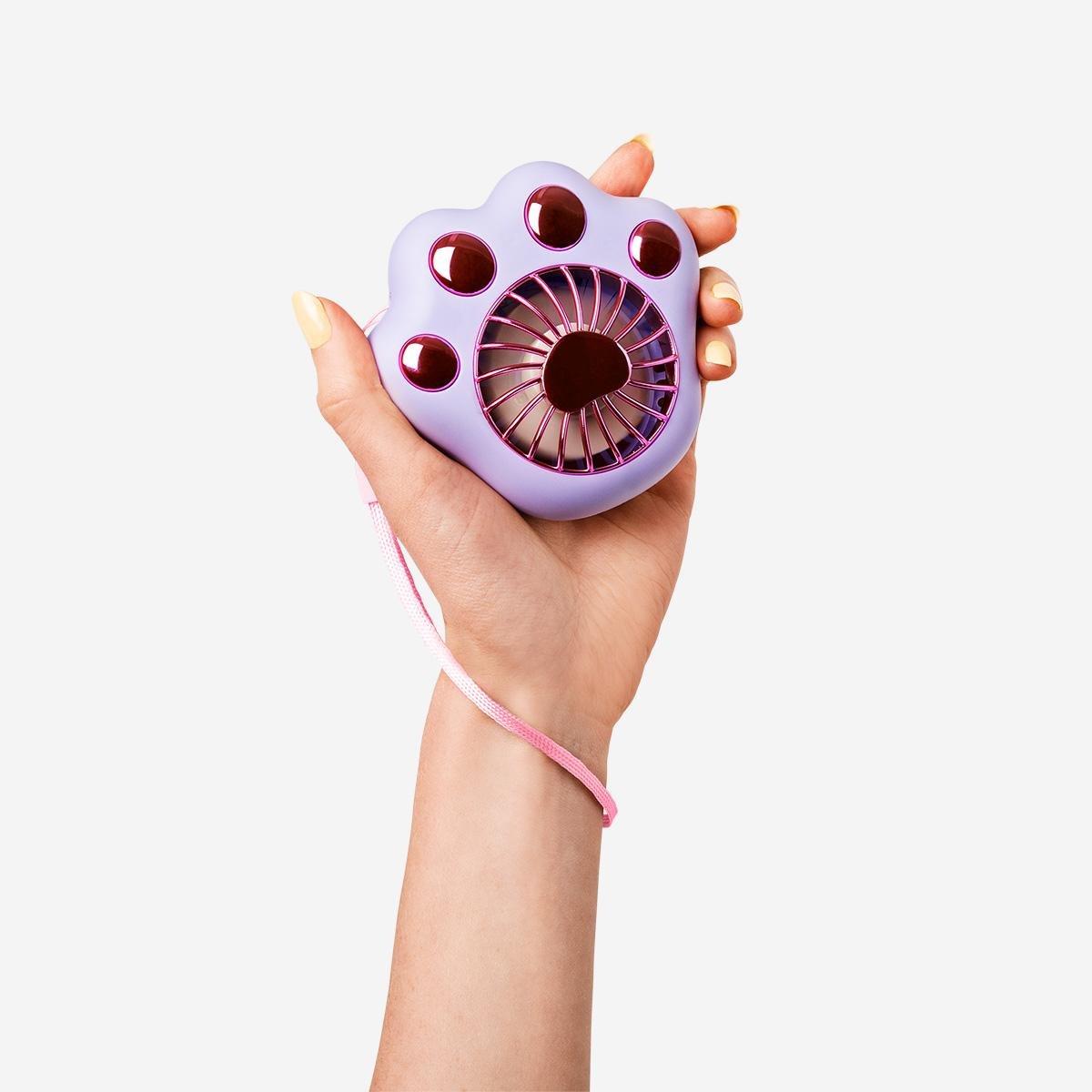 Multicolour Paw Handheld Fan