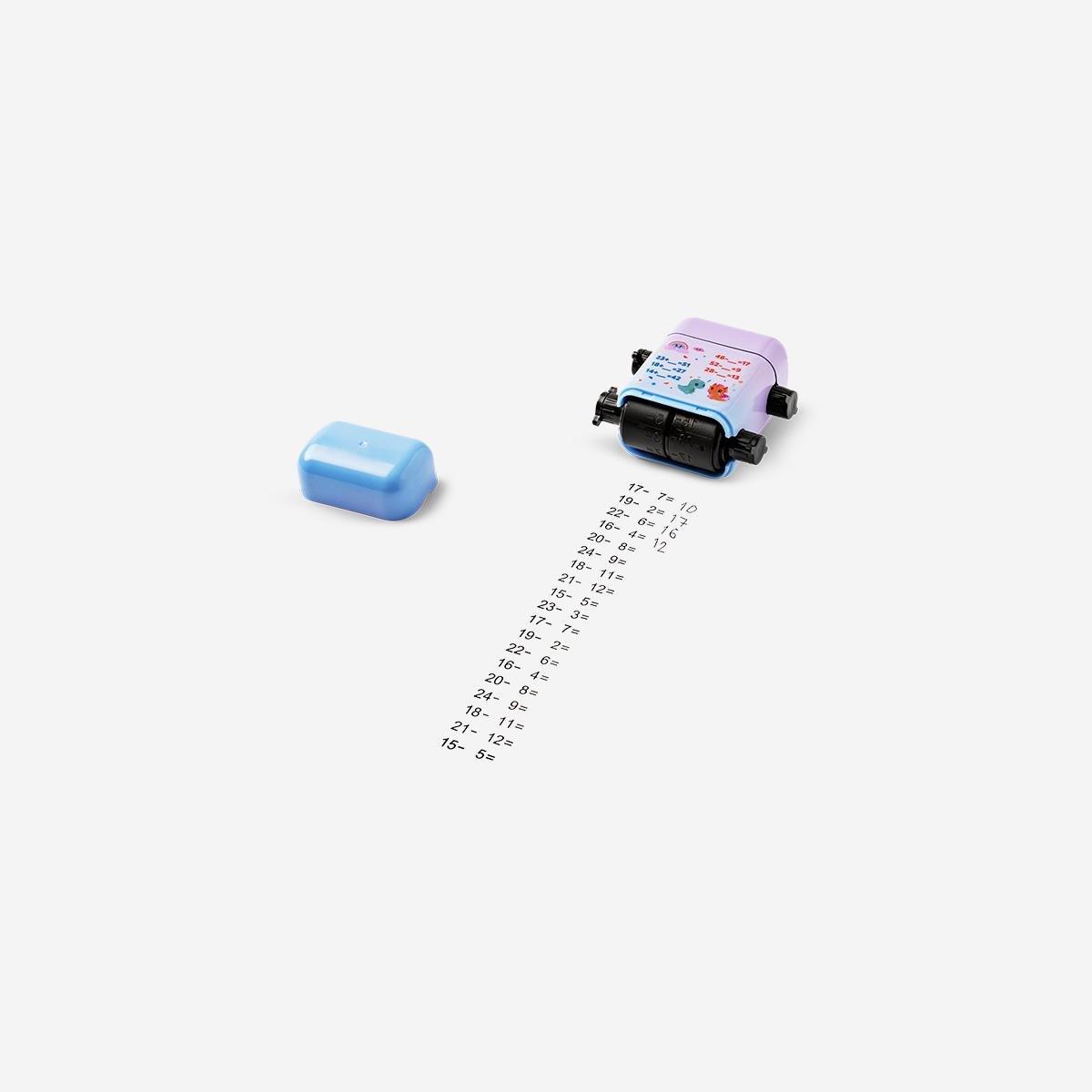Multicolour Math Puzzles Stamp