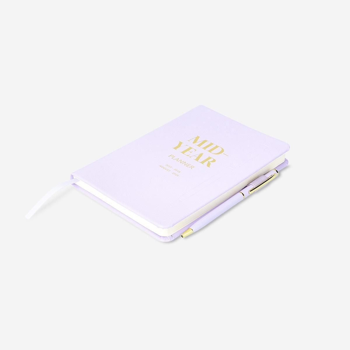 Purple Diary With Magnetic Cover And Pen