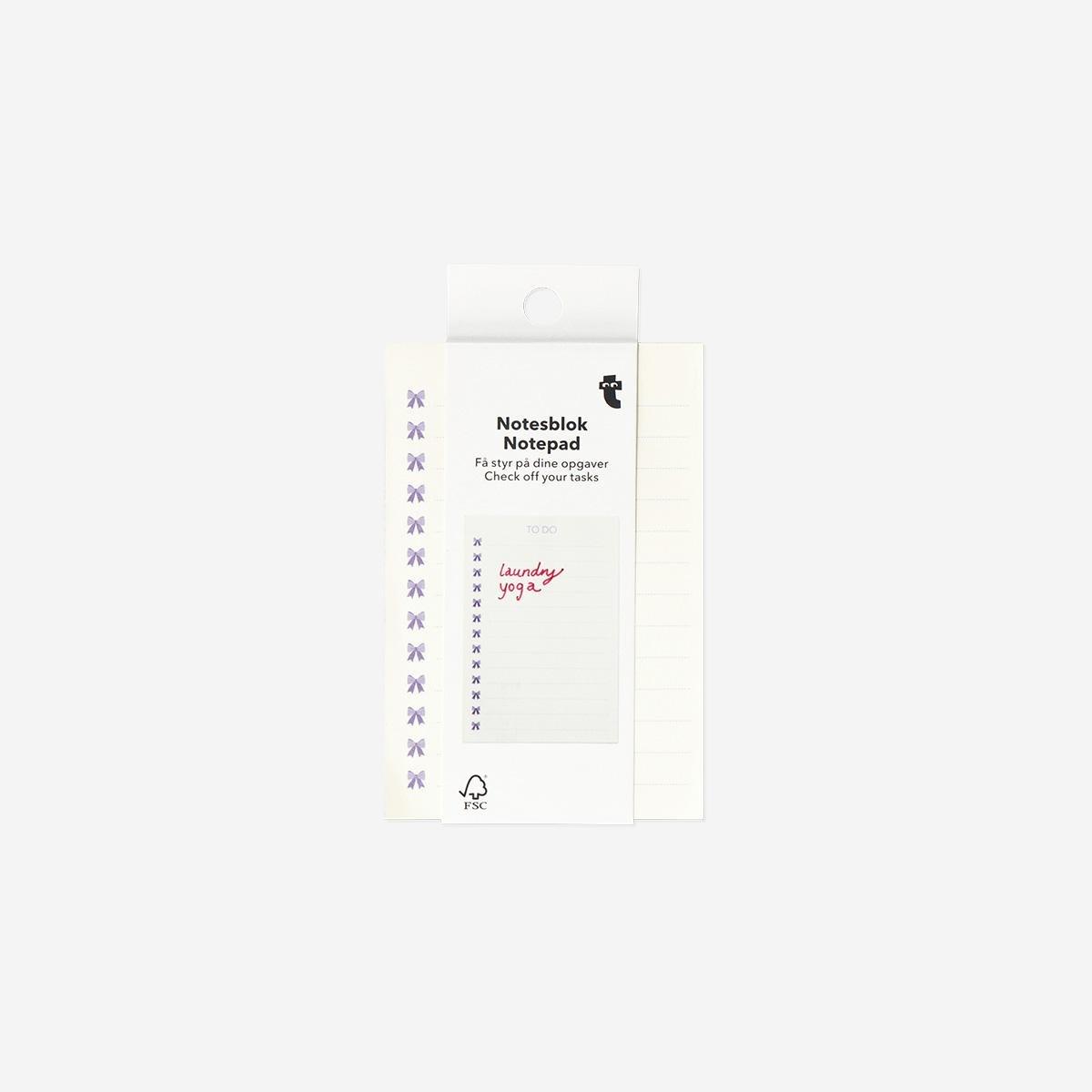 White To Do Notepad