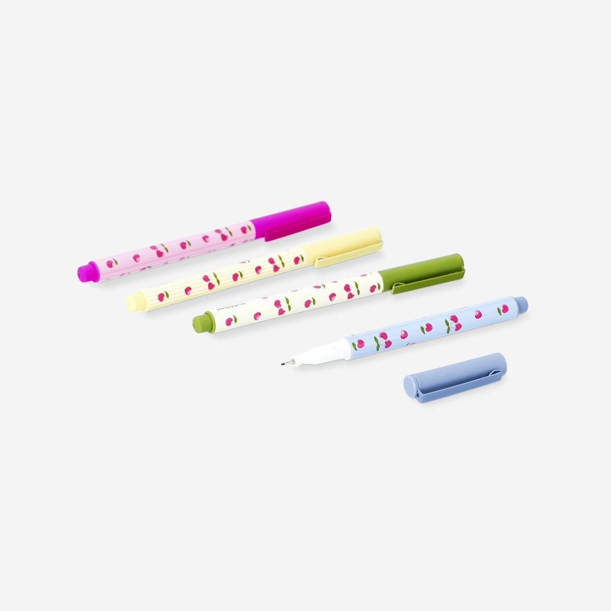 Multicolour Drawing Pens For Journaling - 4 Pcs