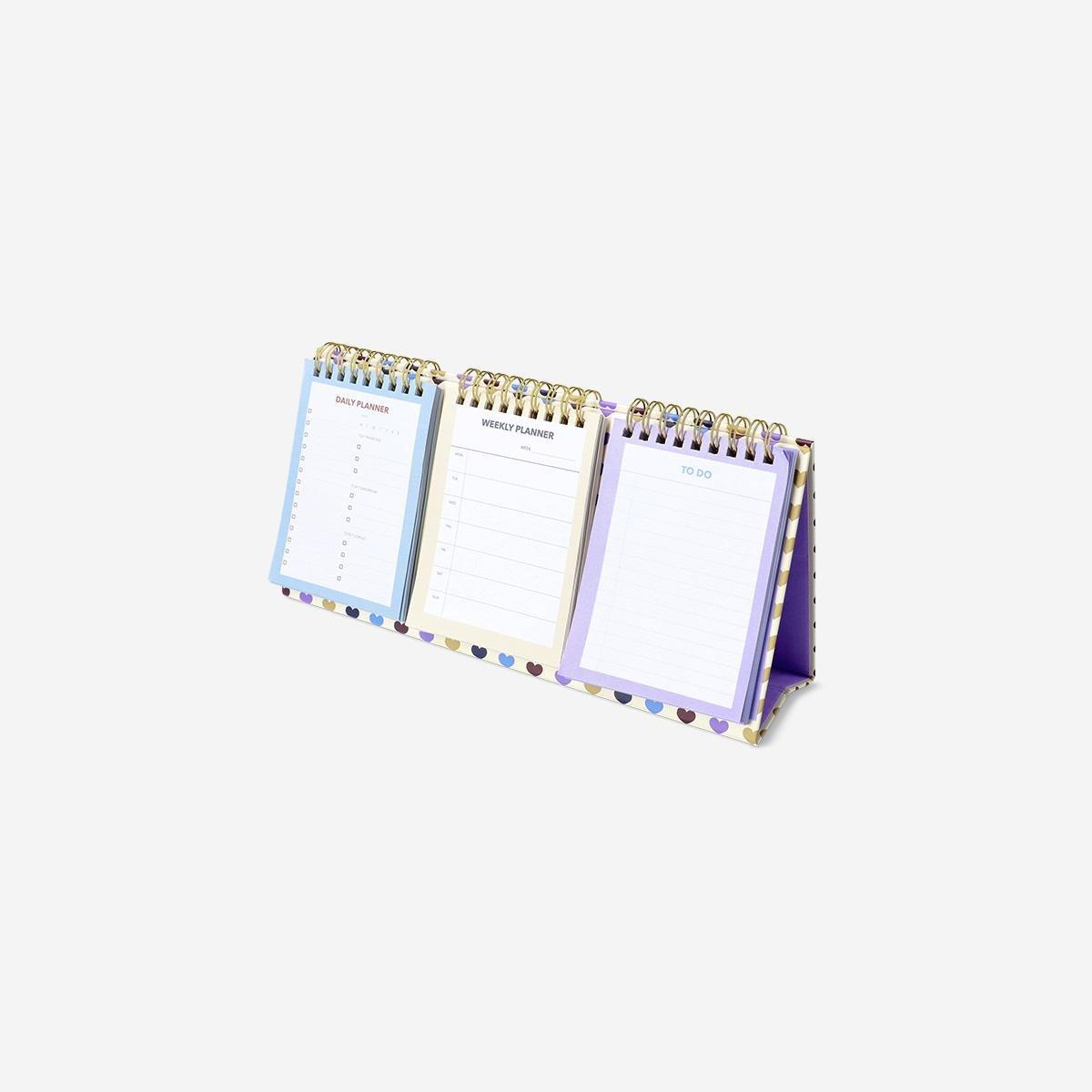 Multicolour 3 In 1 Planner Pads