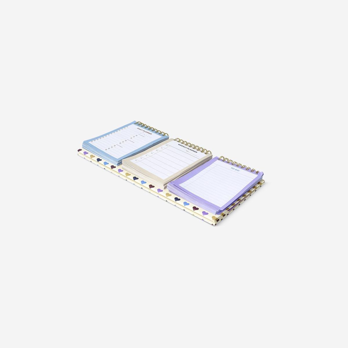 Multicolour 3 In 1 Planner Pads