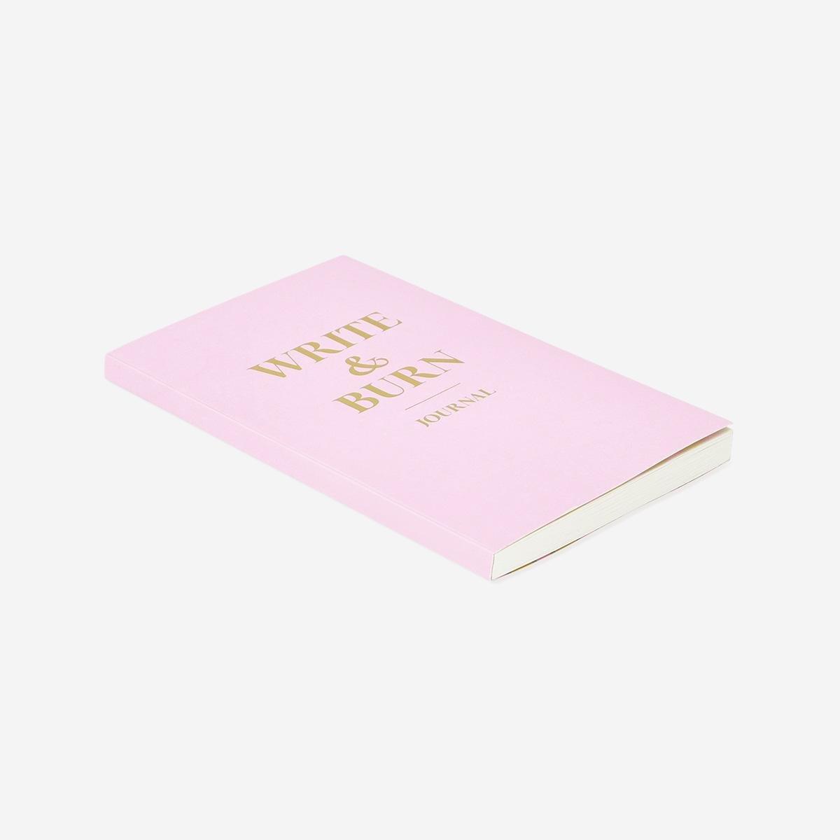 Pink Write And Burn Journal