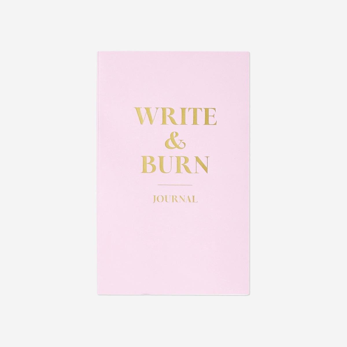 Pink Write And Burn Journal