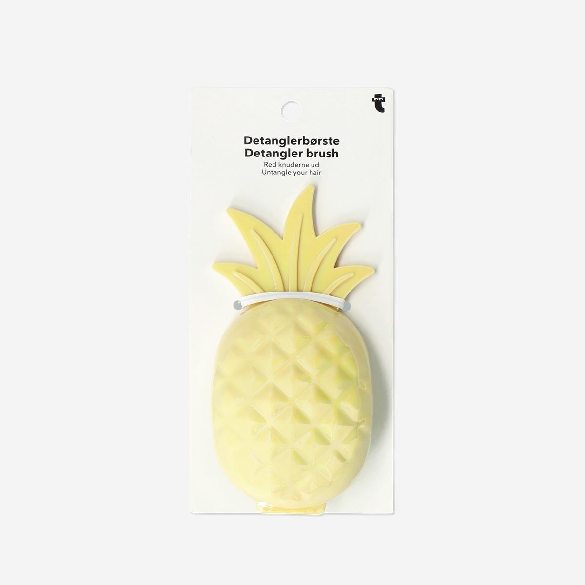 Yellow Pineapple Hairbrush