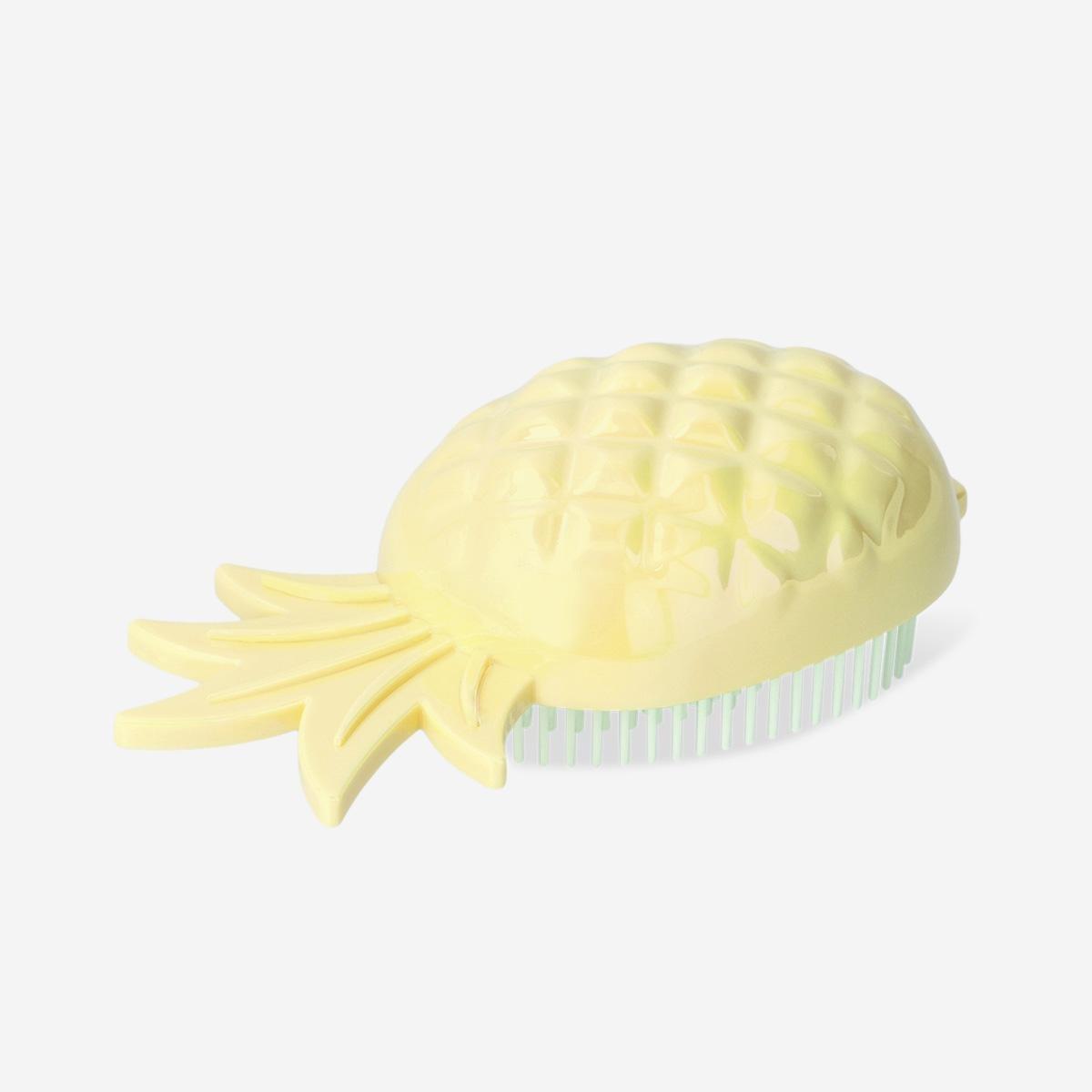 Yellow Pineapple Hairbrush