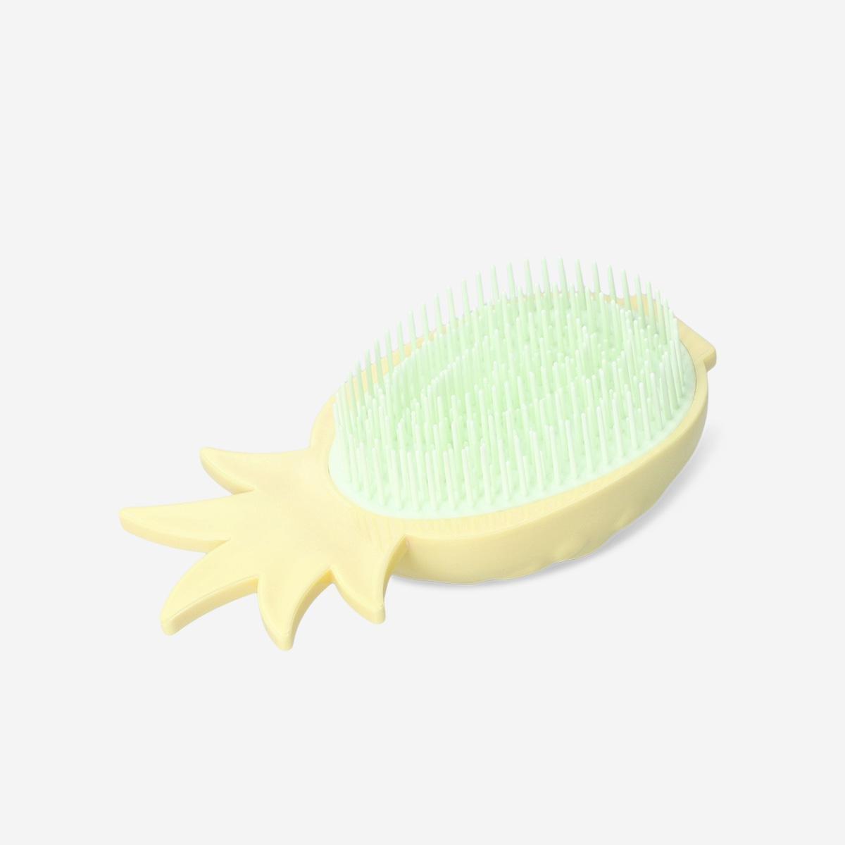 Yellow Pineapple Hairbrush