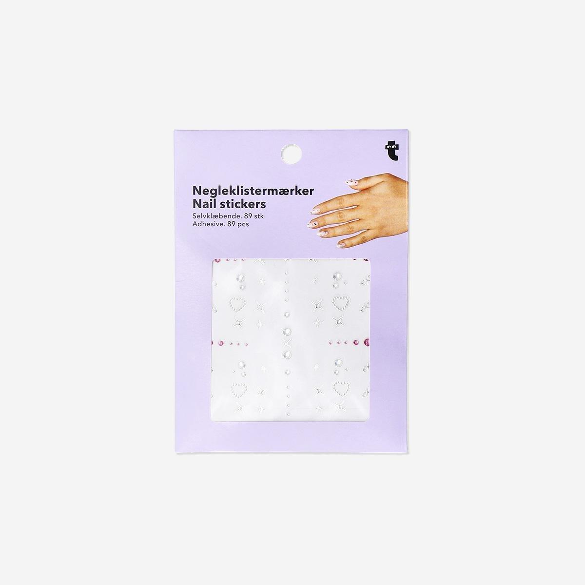 Multicolour Nail Sticker Stones With Applicator
