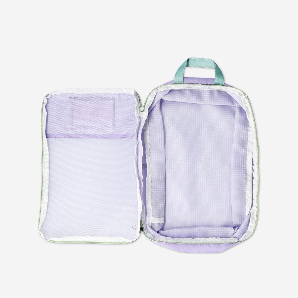 Purple Organiser Bag With Compression Feature - Small