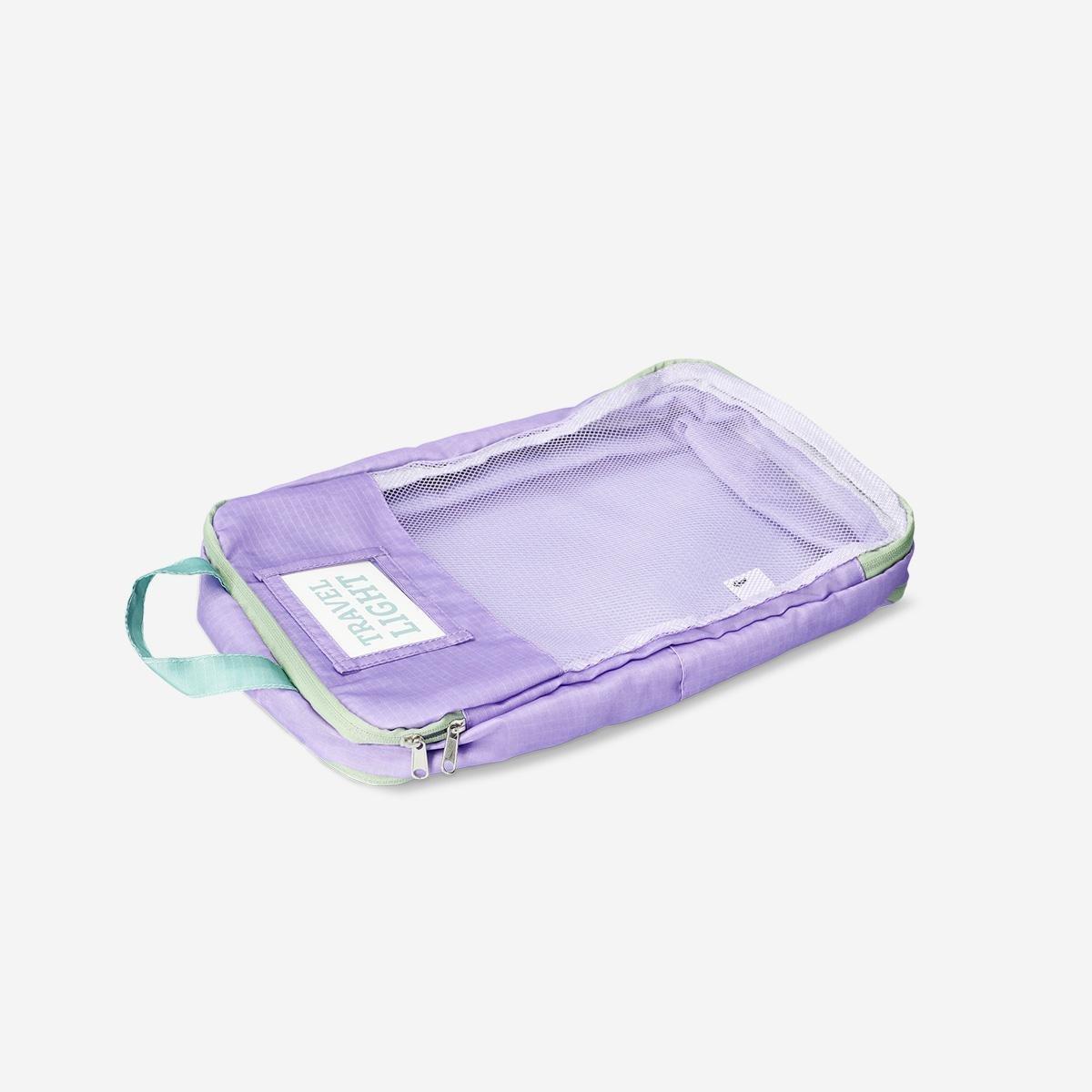 Purple Organiser Bag With Compression Feature - Small