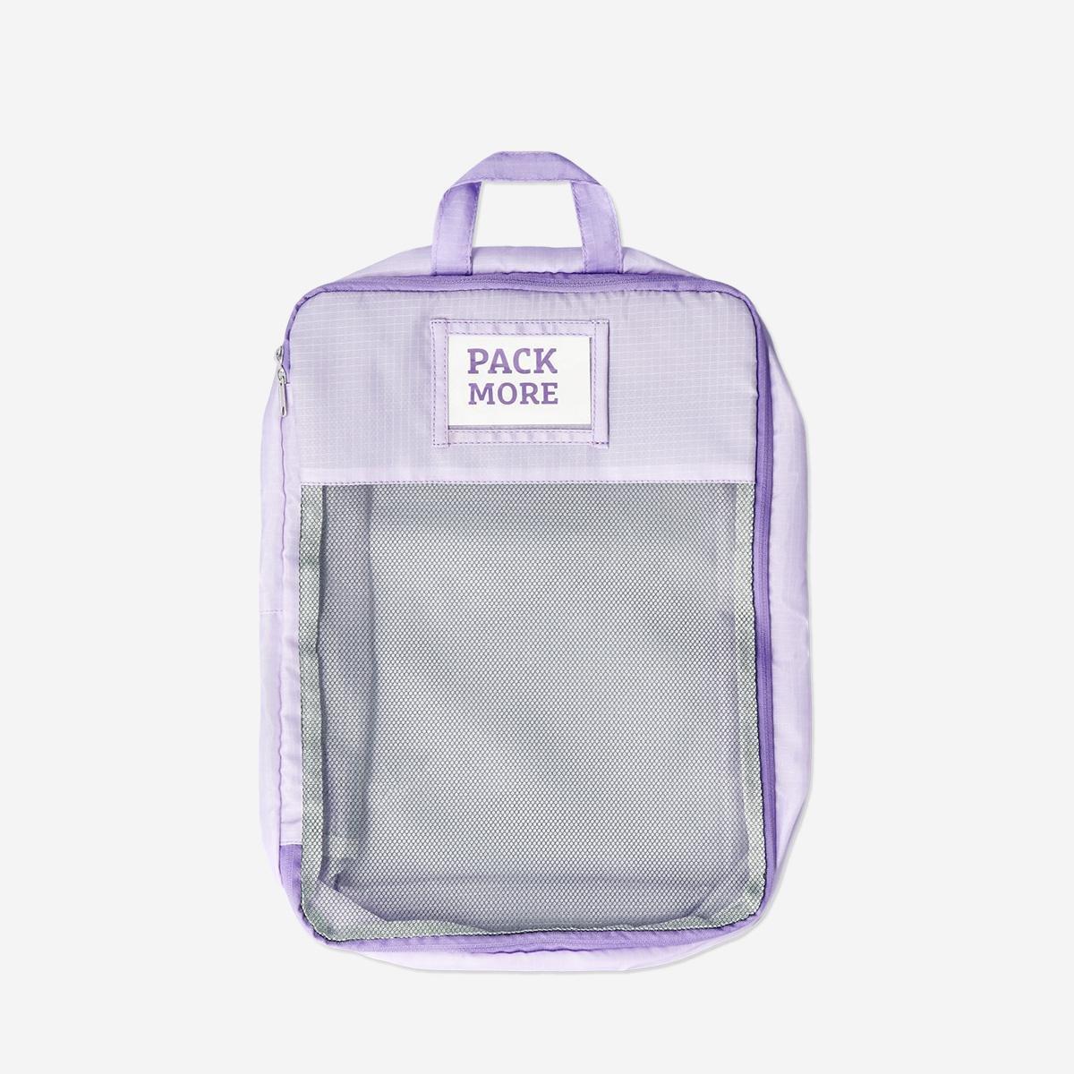 Purple Compression Feature Organiser Bag - Medium