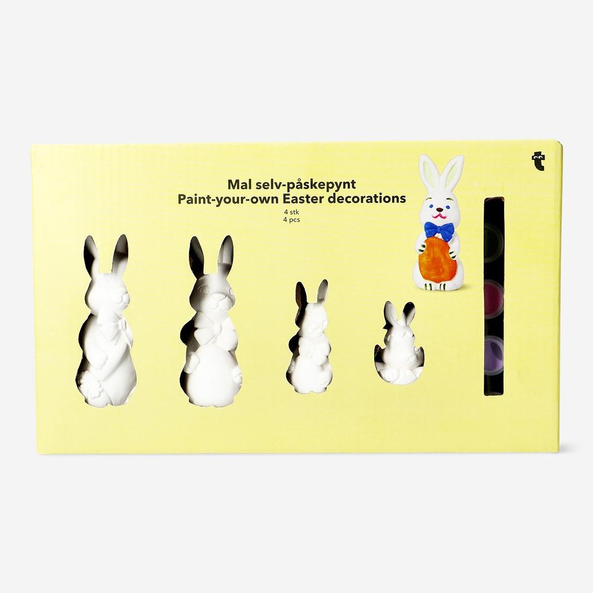 White Diy Easter Bunny Decorations