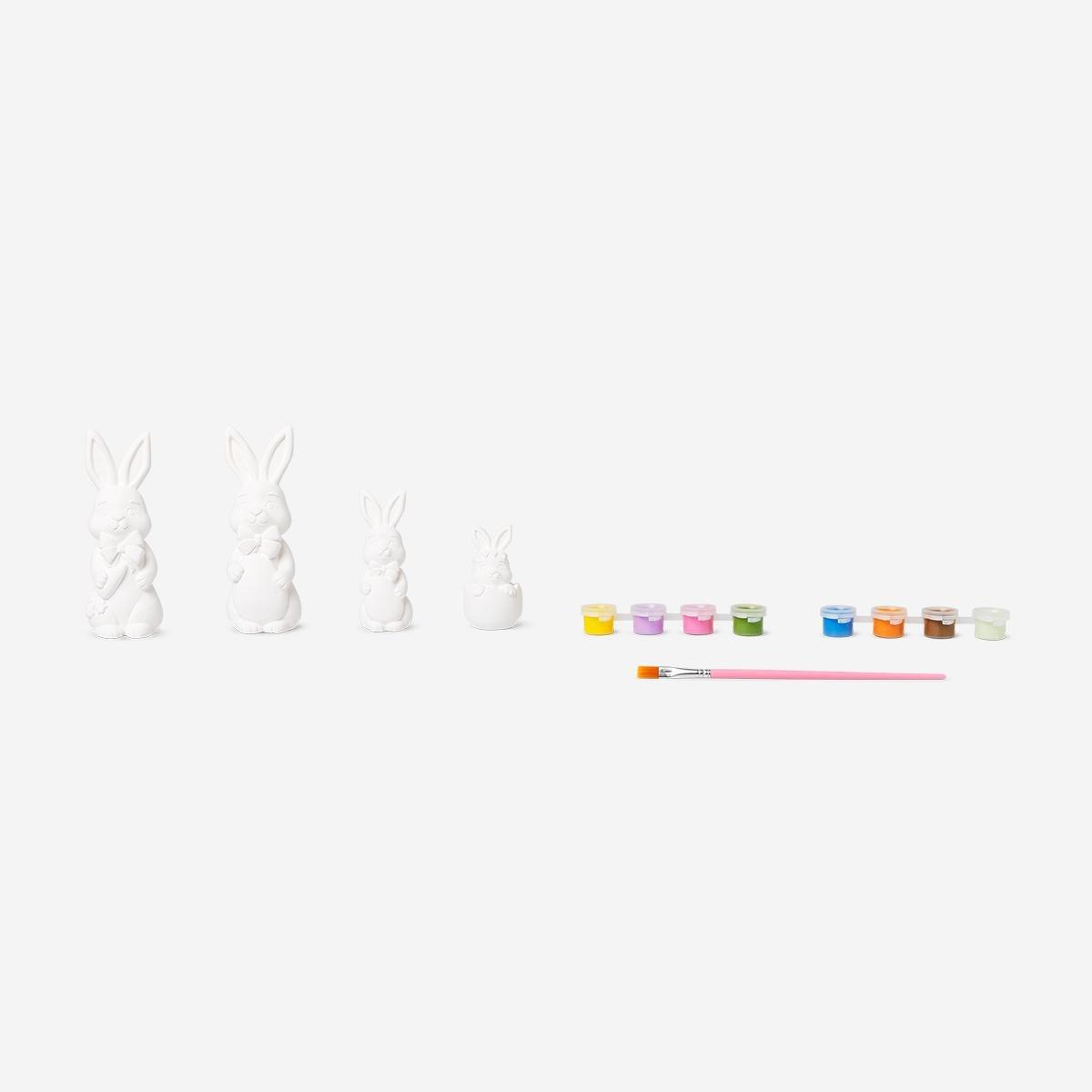 White Diy Easter Bunny Decorations
