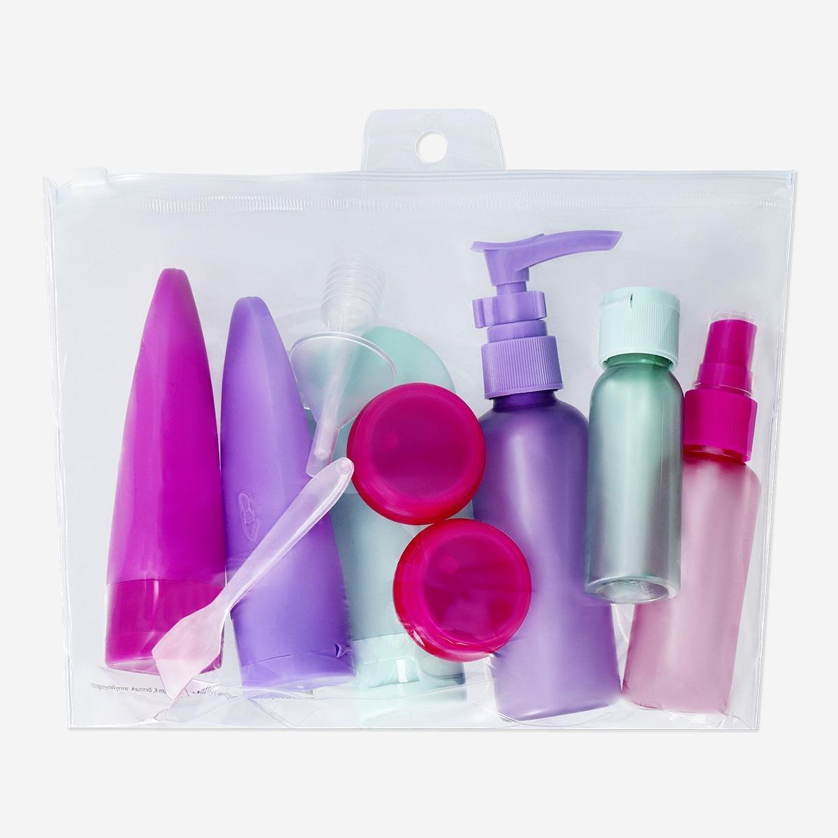 Multicolour Travel Set With Stickers - 12 Pcs