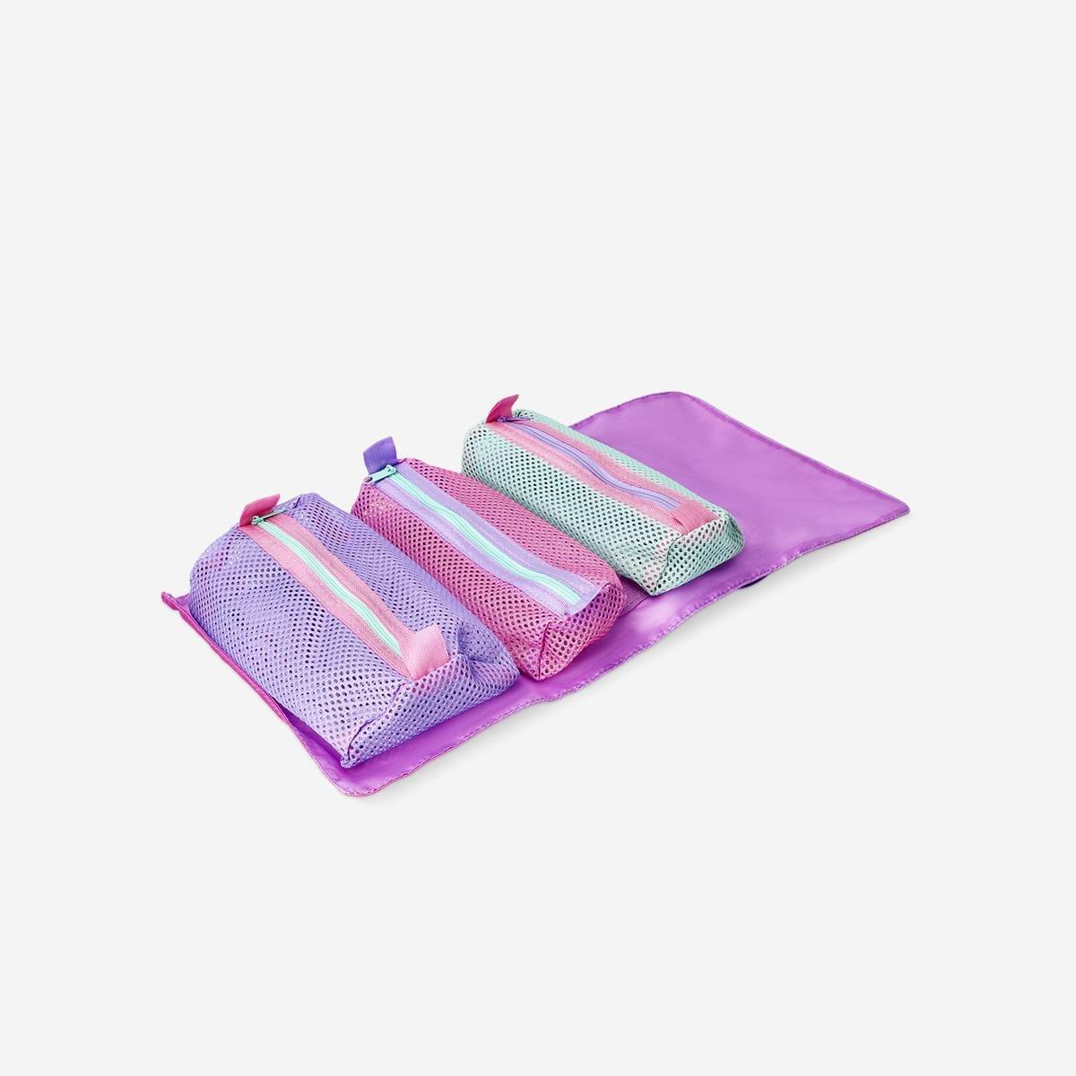 Multicolour Toiletry Bag With Four Compartments