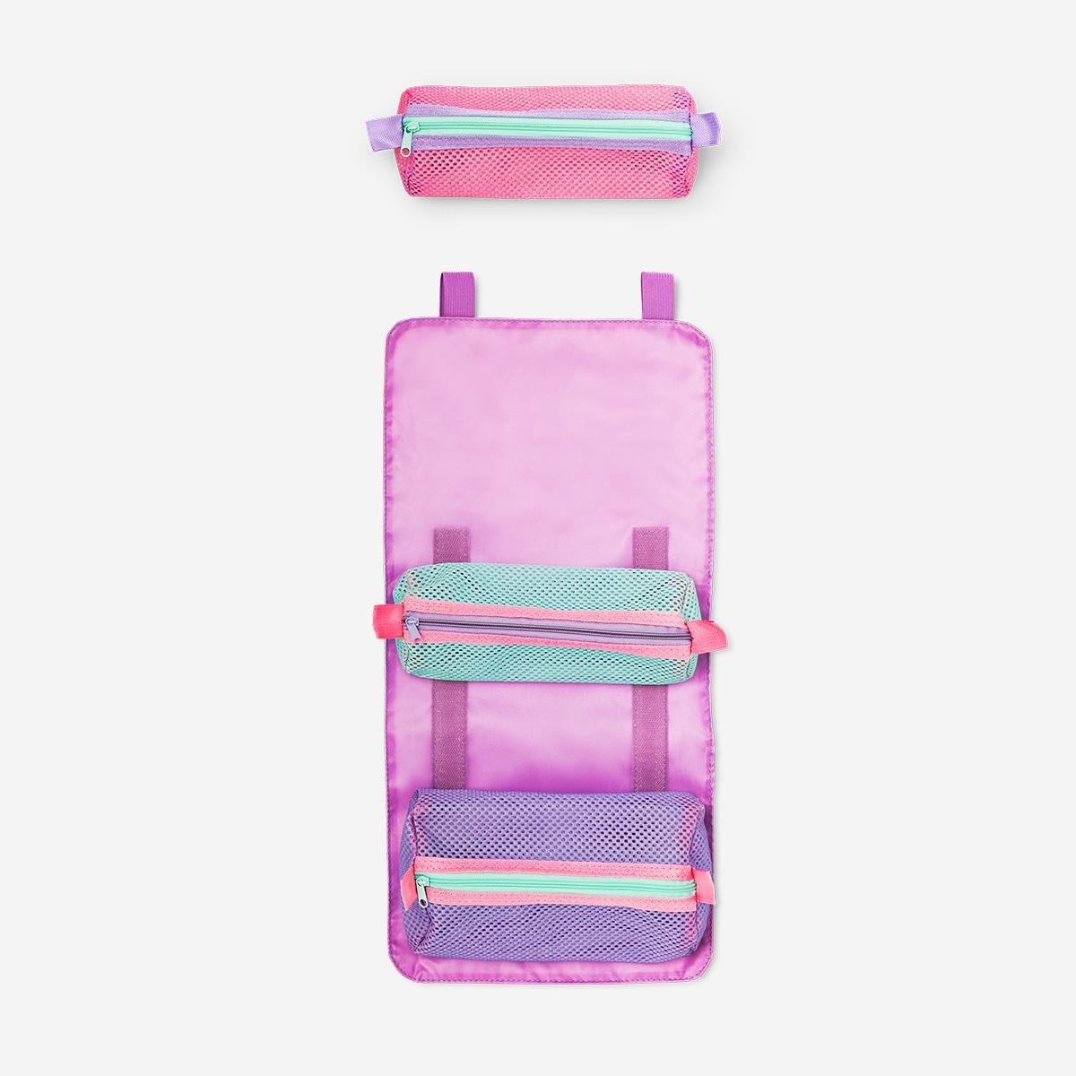 Multicolour Toiletry Bag With Four Compartments