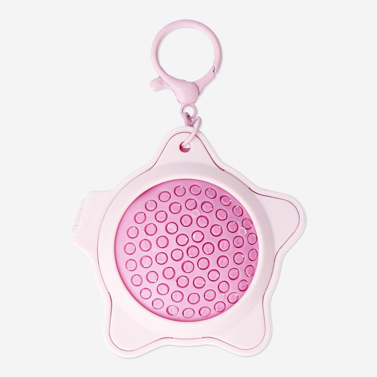 Pink Starfish Hairbrush And Mirror