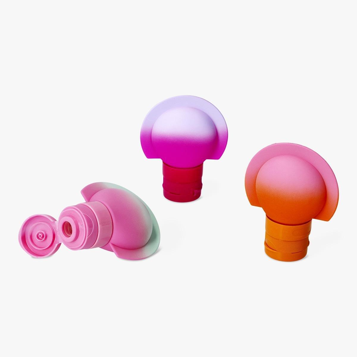 Multicolour Gradient Travel Bottles - 3 Pcs