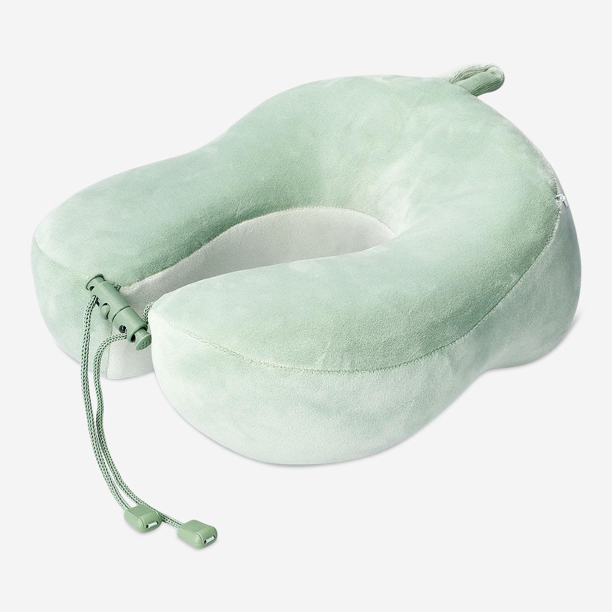 Green Memory Foam Travel Pillow