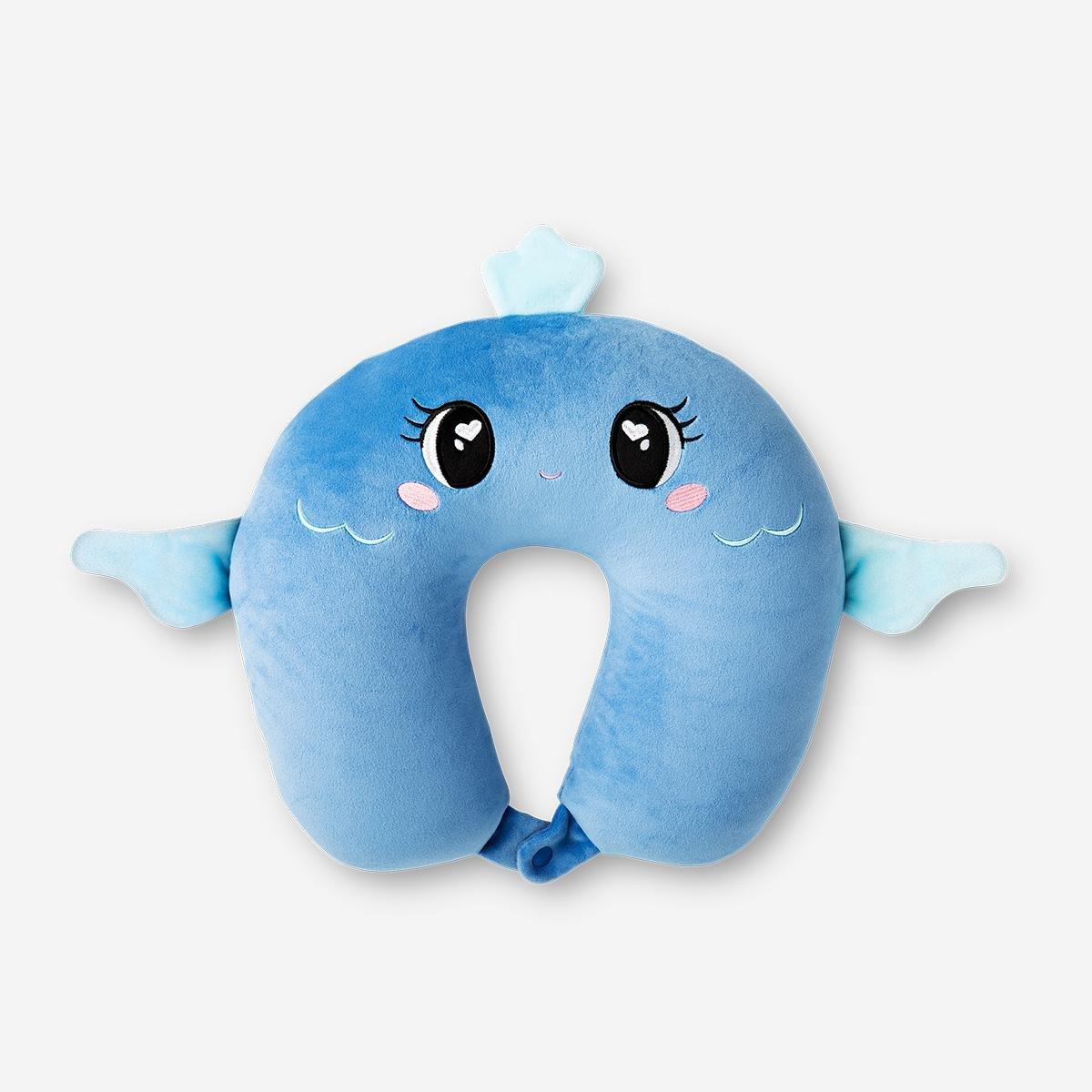 Blue 2 In 1 Fish Travel Pillow