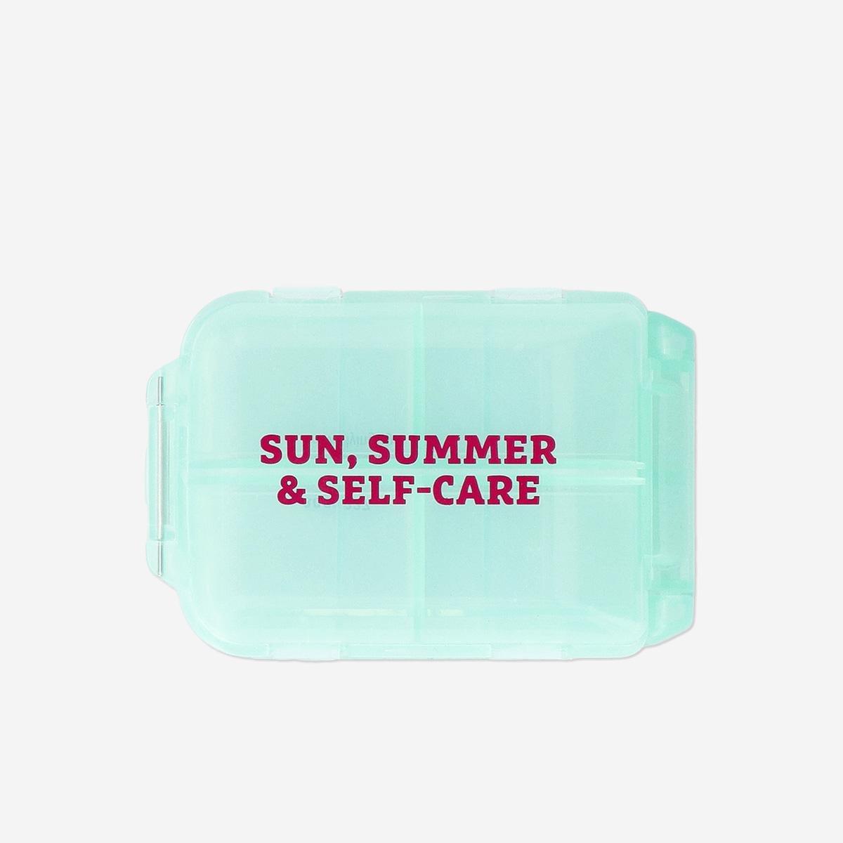 White Suitcase Pill Organiser