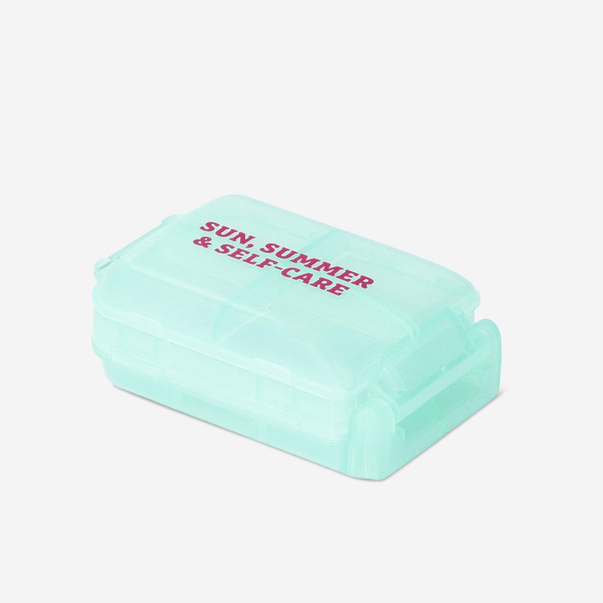 White Suitcase Pill Organiser