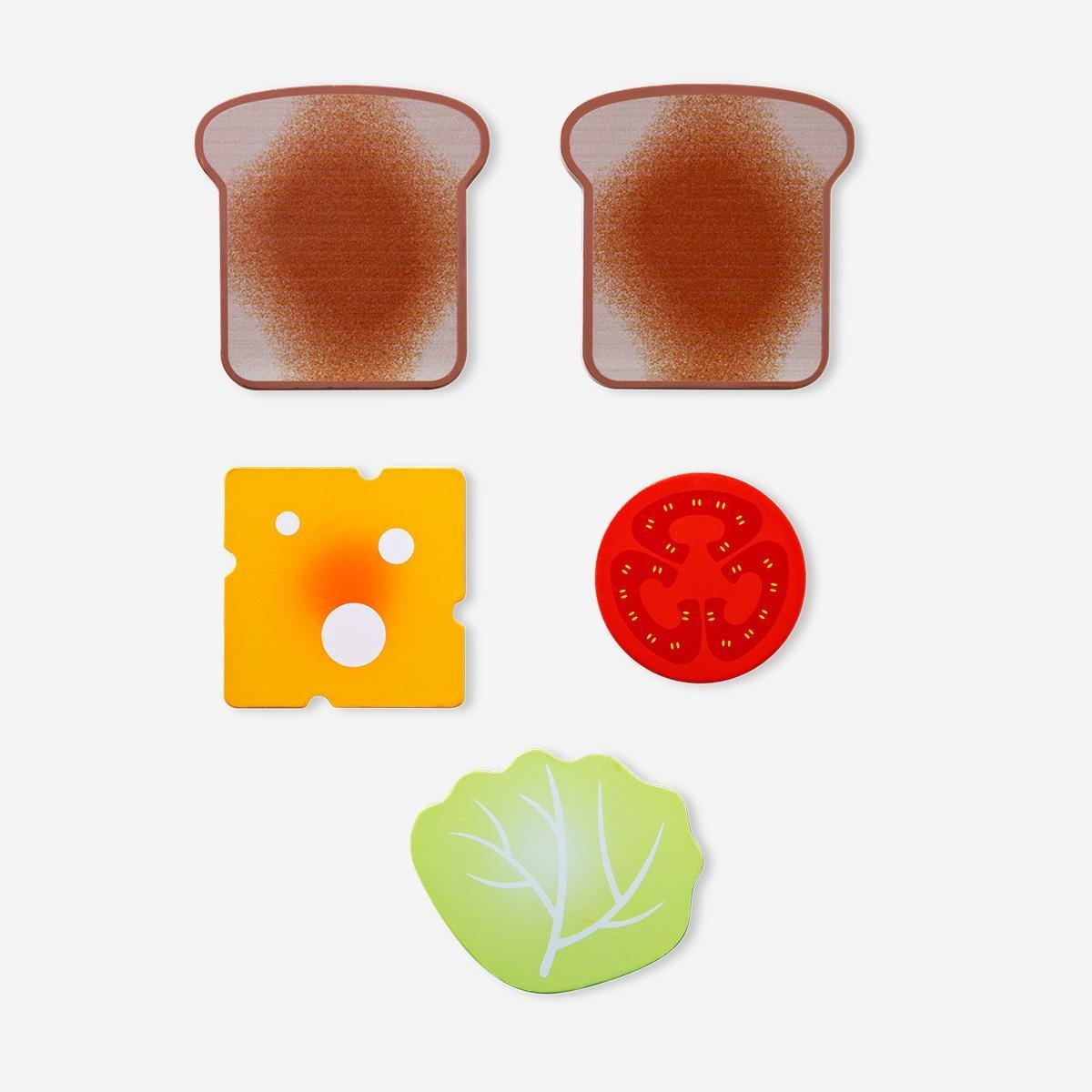 Multicolour Wooden Play Sandwich - 5 Pcs